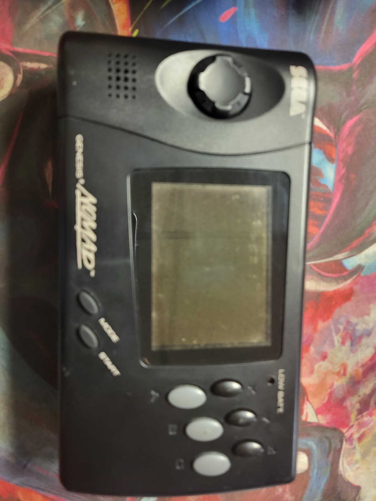Sega Genesis Nomad MK-6100 Console SOLD AS IS FOR PARTS/REPAIR CLEAN NEEDS WORK