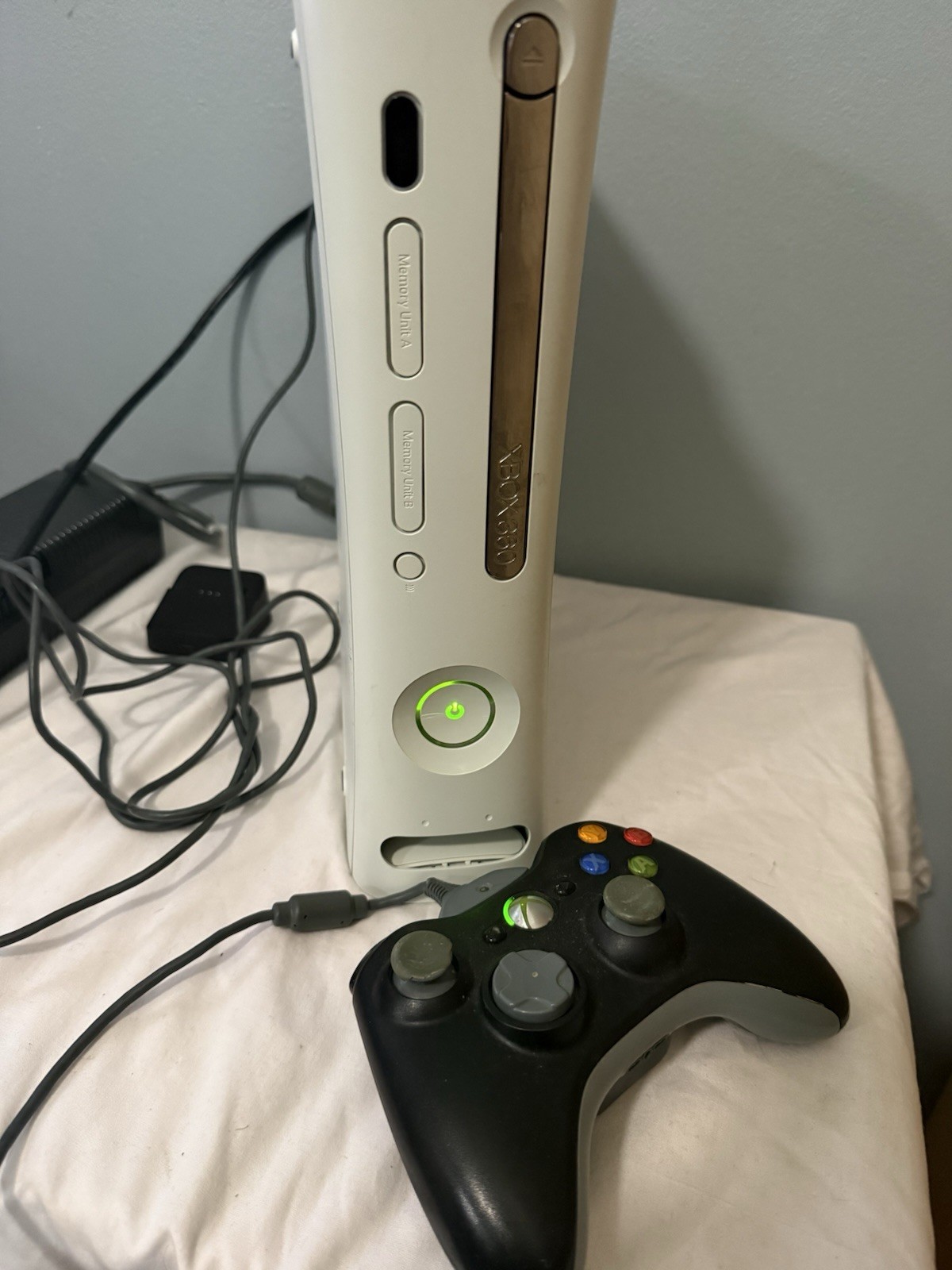 Xbox 360 Console 60GB HDD – Power Cable + Controller