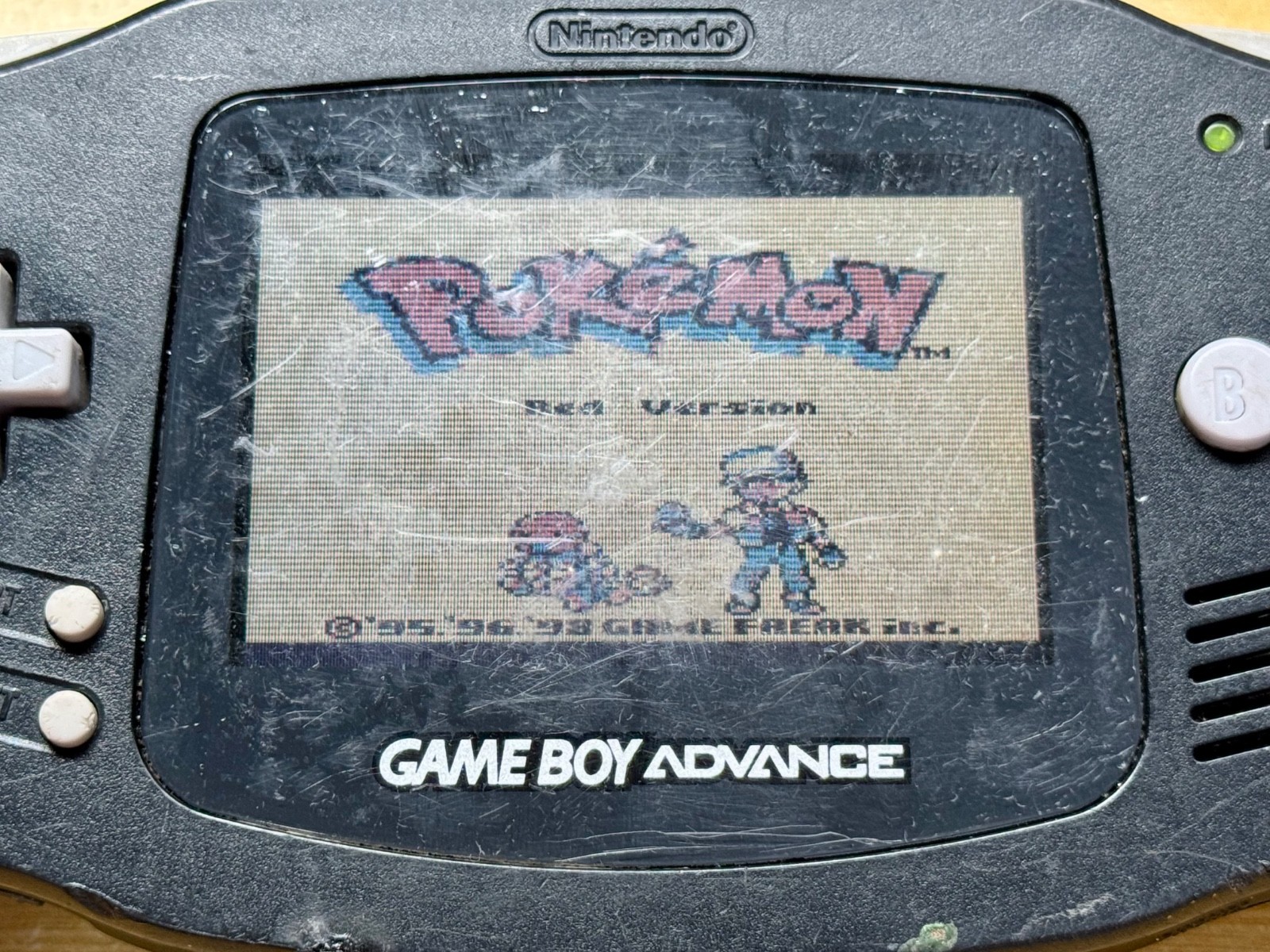 Nintendo Gameboy Advance AGB001 Onyx Charcoal Black Handheld System Console GBA