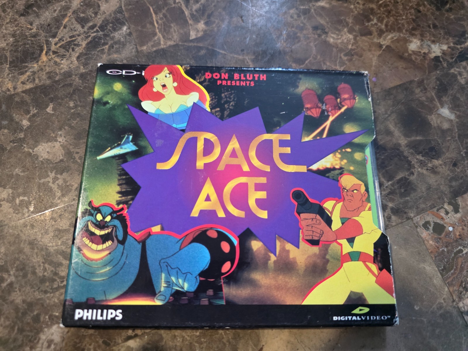 Philips 450 Model CDI (PAL) + Digital Video Cartridge + Space Ace