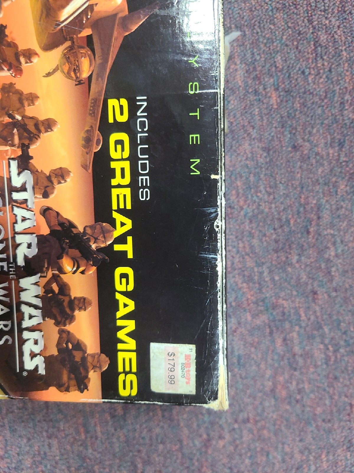 Original Microsoft Xbox Console System Stars Wars The Clone Wars Tetris World