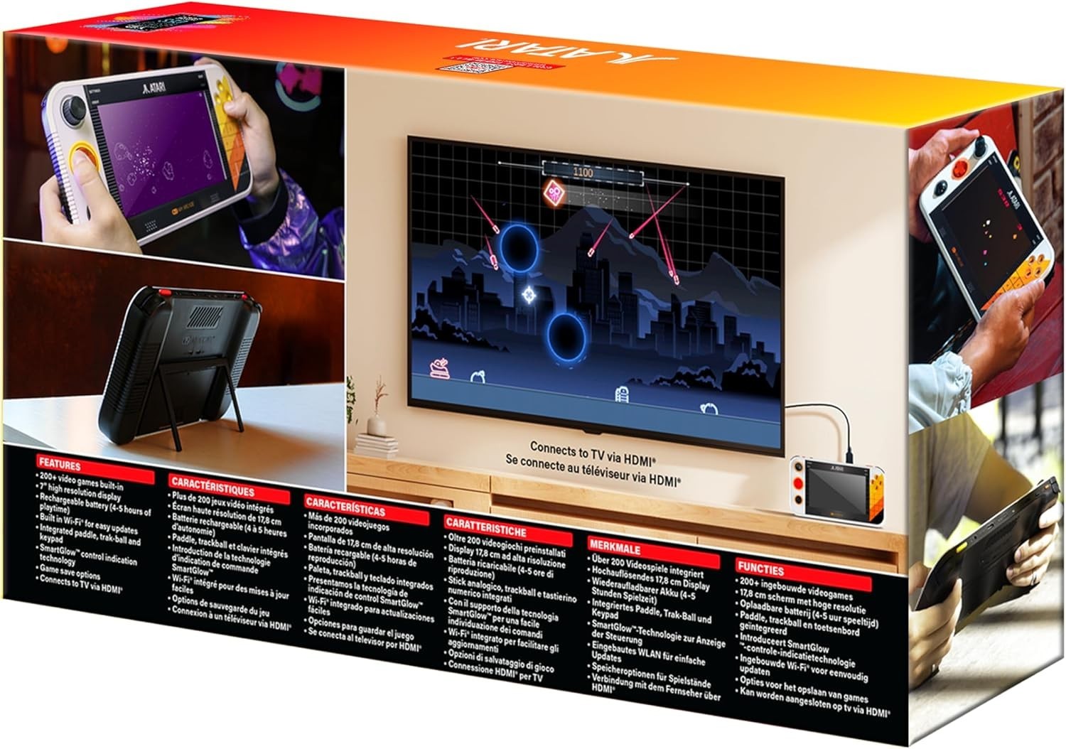:-) MY ARCADE ATARI Gamestation Go Portable Video Game System 200+ Games! w/case
