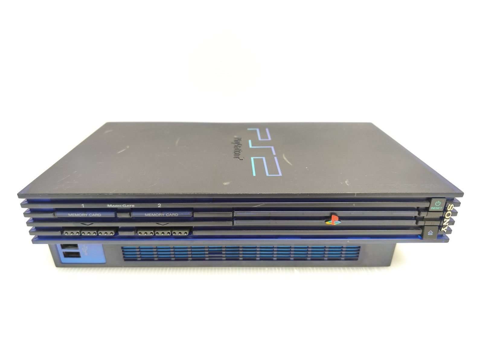 SONY PS2 Fat Game Console Set SCPH-50000 MB/MH Midnight Blue Read US/JP Games
