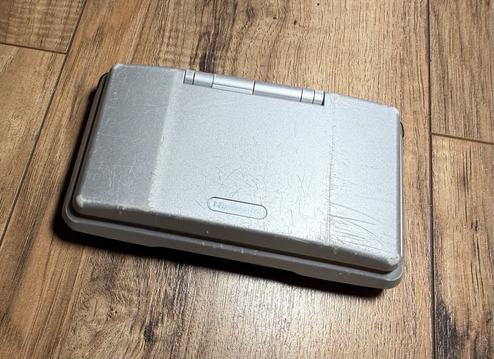 Nintendo DS Original (Titanium Silver, NTR-001) – FOR PARTS OR REPAIR – NO POWER