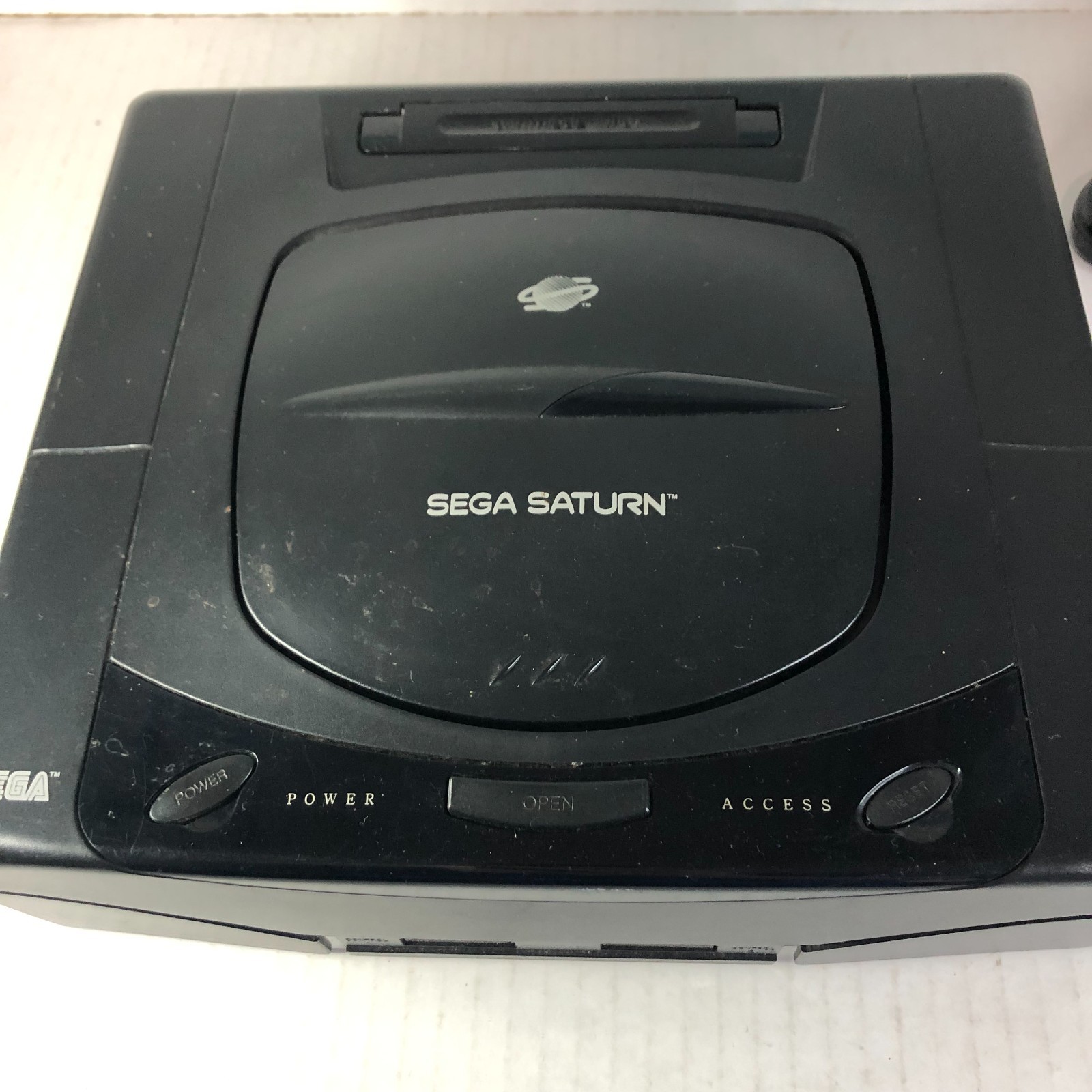 Sega Saturn MK-80000 Console, Control, Game FOR PARTS OR REPAIR Reads Some Disc