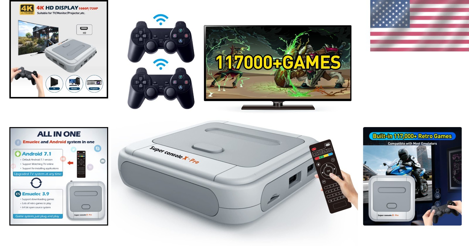 Super Console X PRO: Dual System Retro Gaming with 5 Player Multiplayer Action
