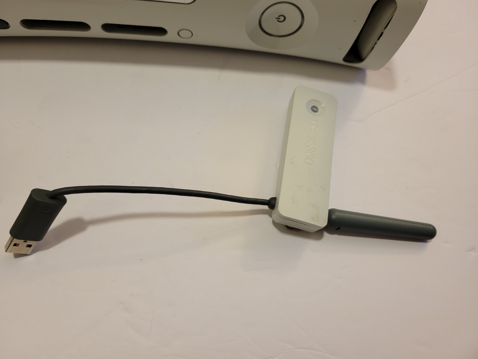 Microsoft Xbox 360 Console System With Power Cable Cord 60GB White Tested