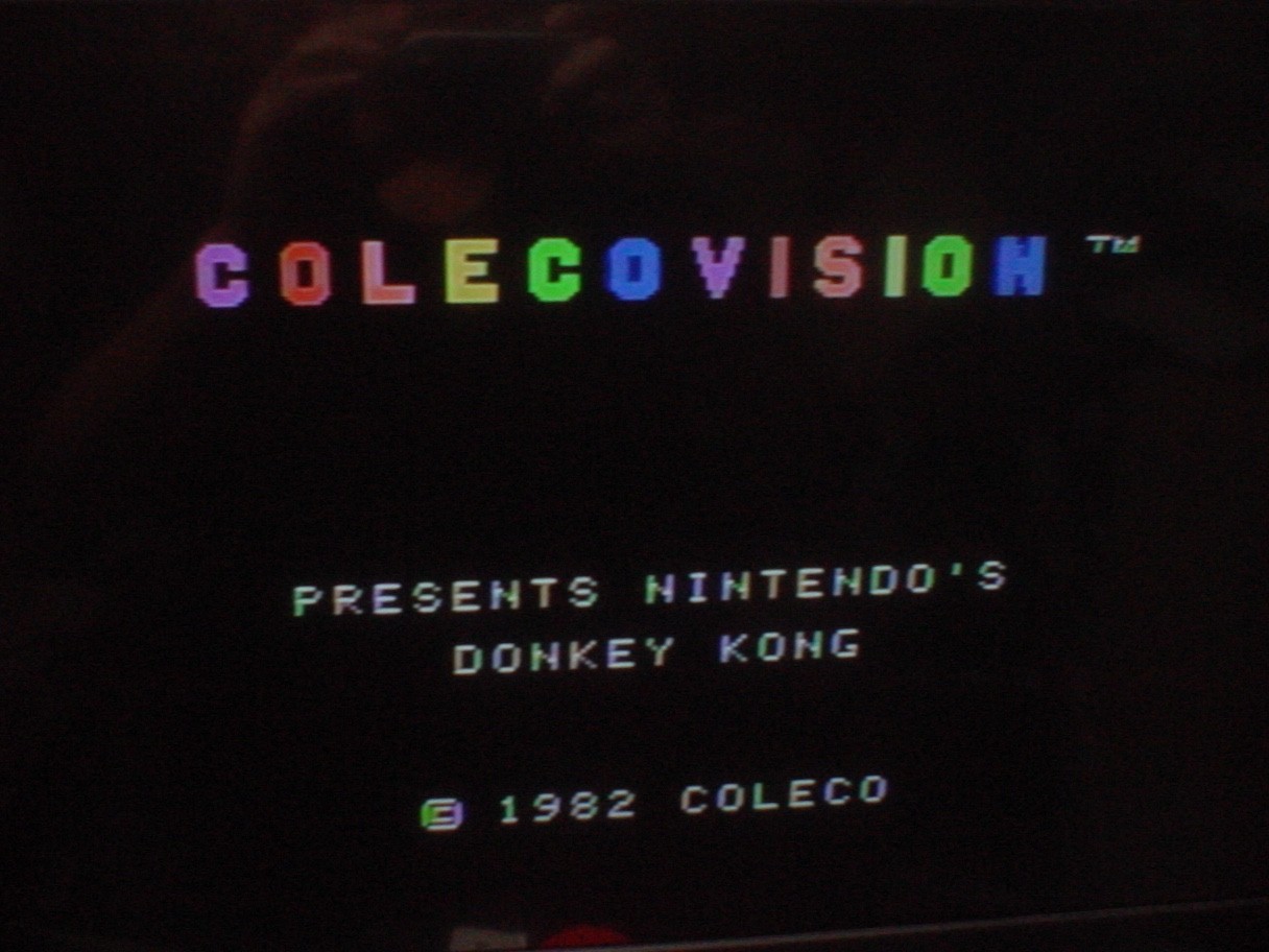 ColecoVision Video Game System Model 2400 w/ Cords + 2 Controllers & DONKEY KONG
