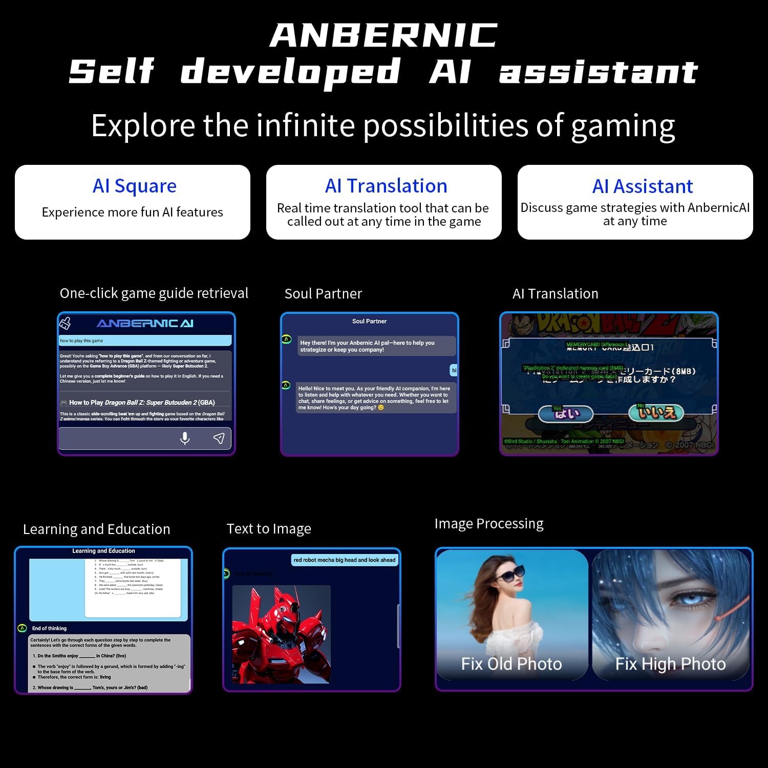 Anbernic RG Slide 4.7 Android 13 Black