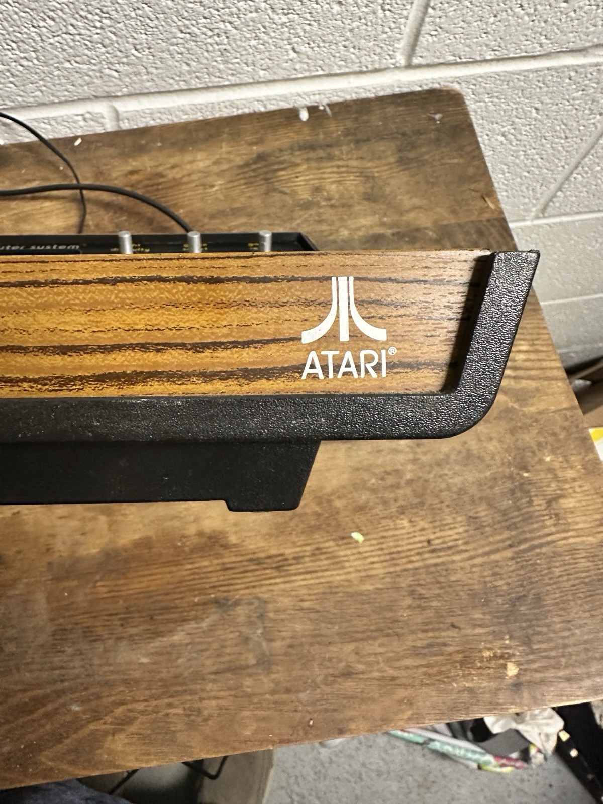 Atari 2600 game console sold as is has not been tested