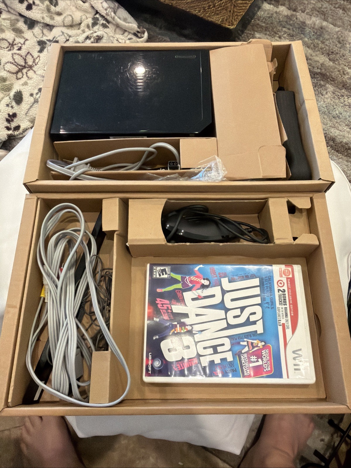 RARE! Nintendo Wii Just Dance 3 Bundle Black Console Target Exclusive In Box!