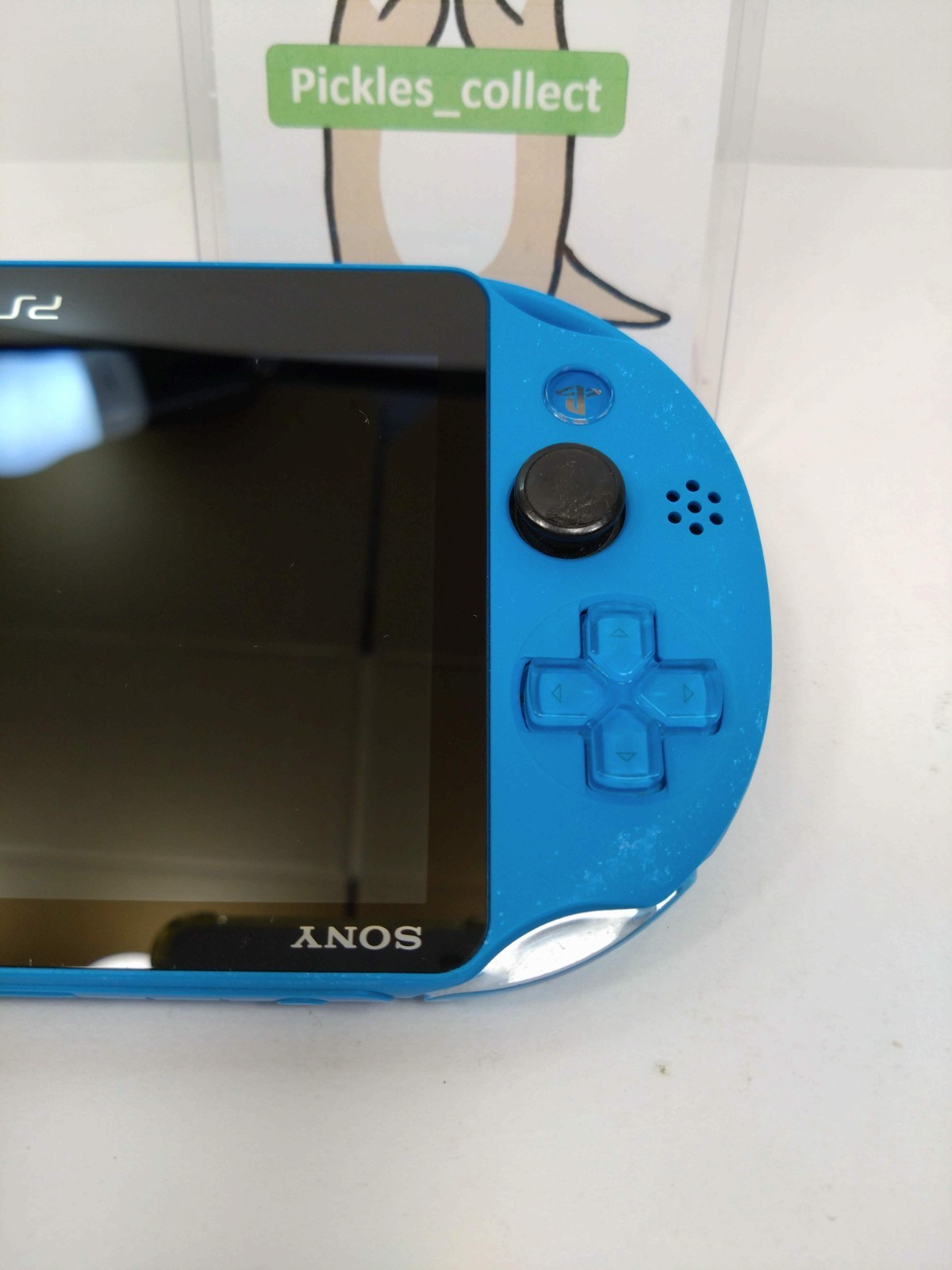 Sony PS Vita Aqua Blue PCH-2000 ZA23 w/16GB USB Wi-Fi PSV Slim Tested 0605G