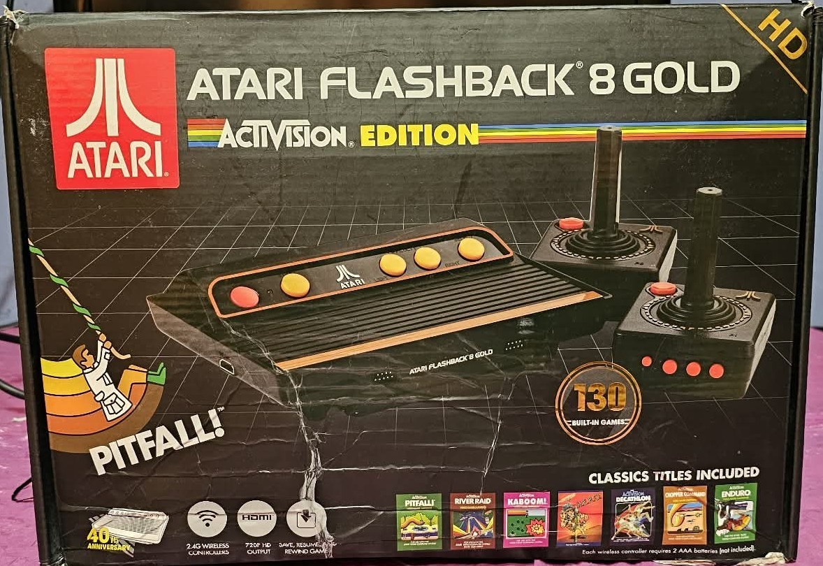 Atari Flashback 8 Gold Activision Edition HD Console 130 Built-In Games Tested