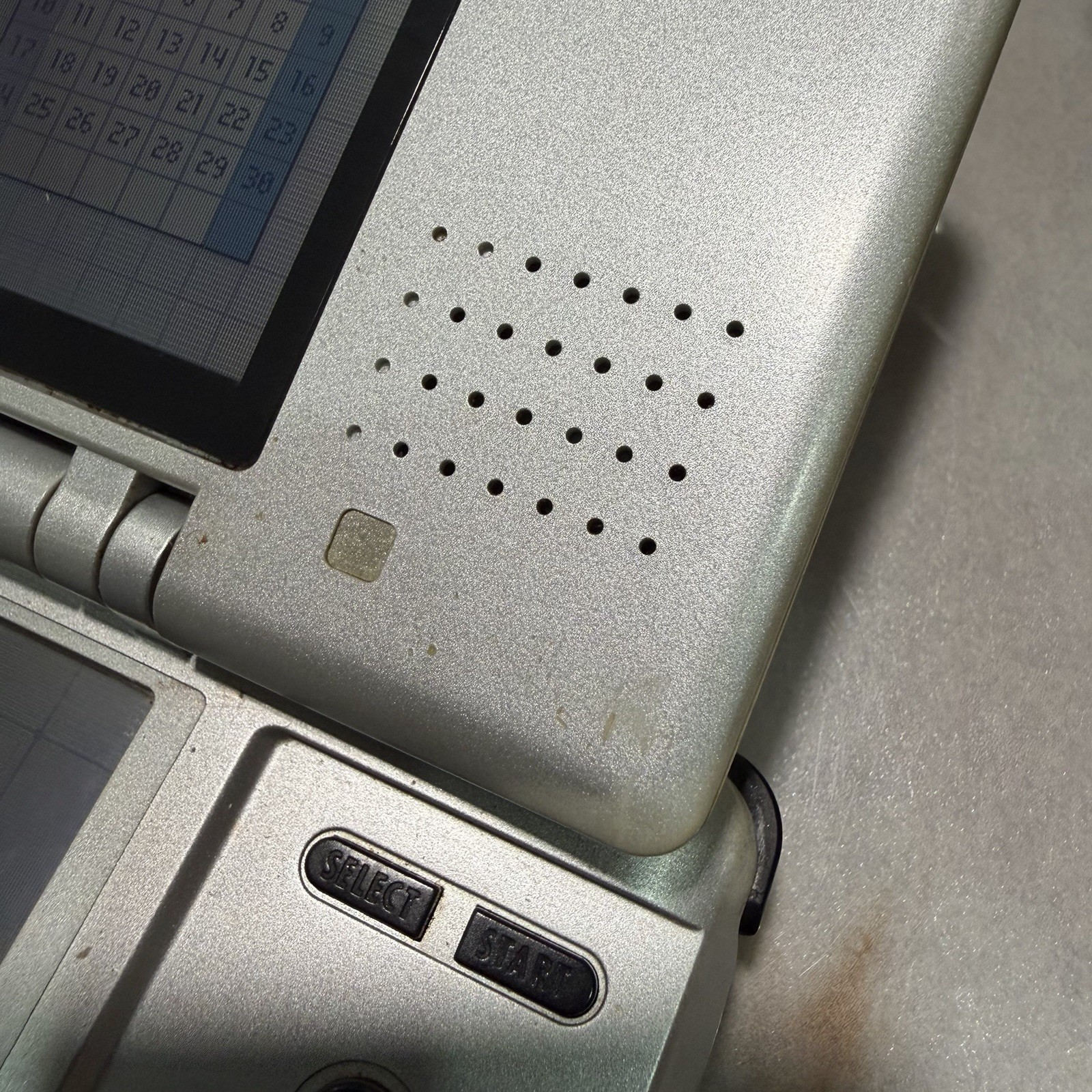 Nintendo DS Original Console NTR-001 Titanium Silver – Tested Works w/ Charger