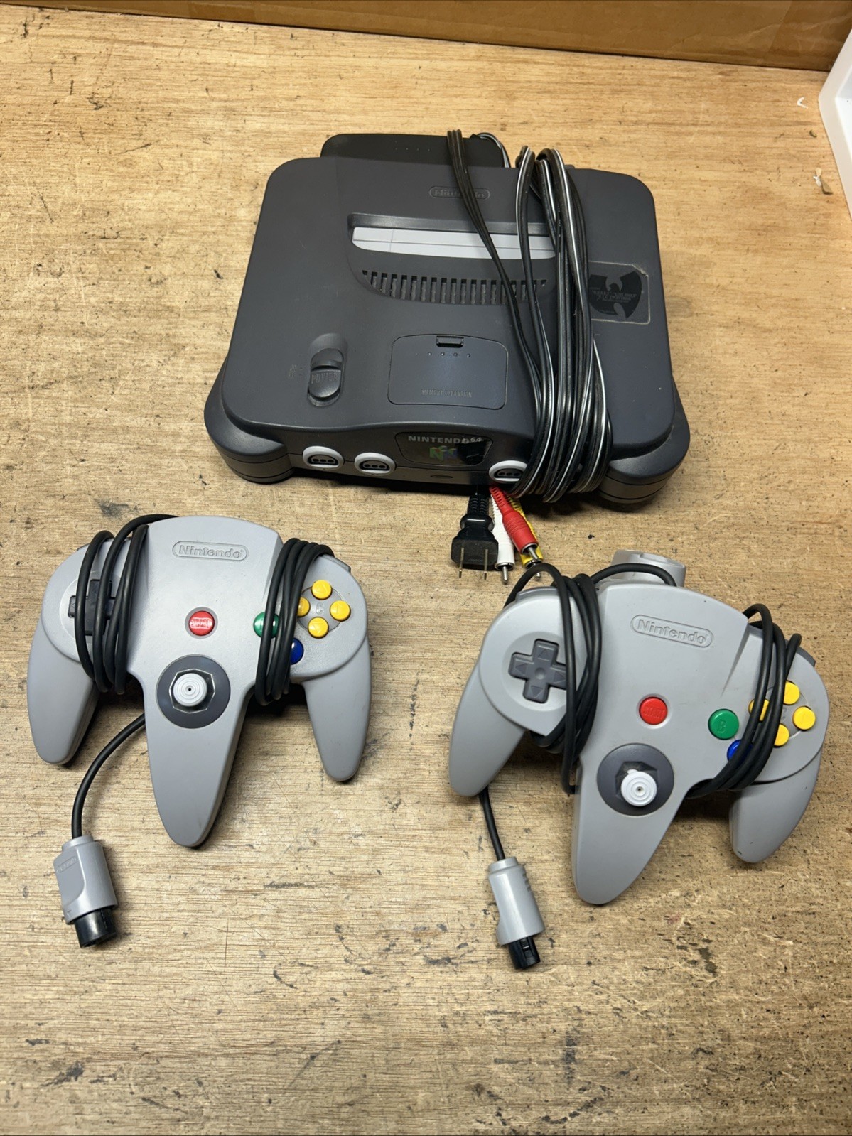 Tested Nintendo 64 Console With Two Controllers and Memory Card