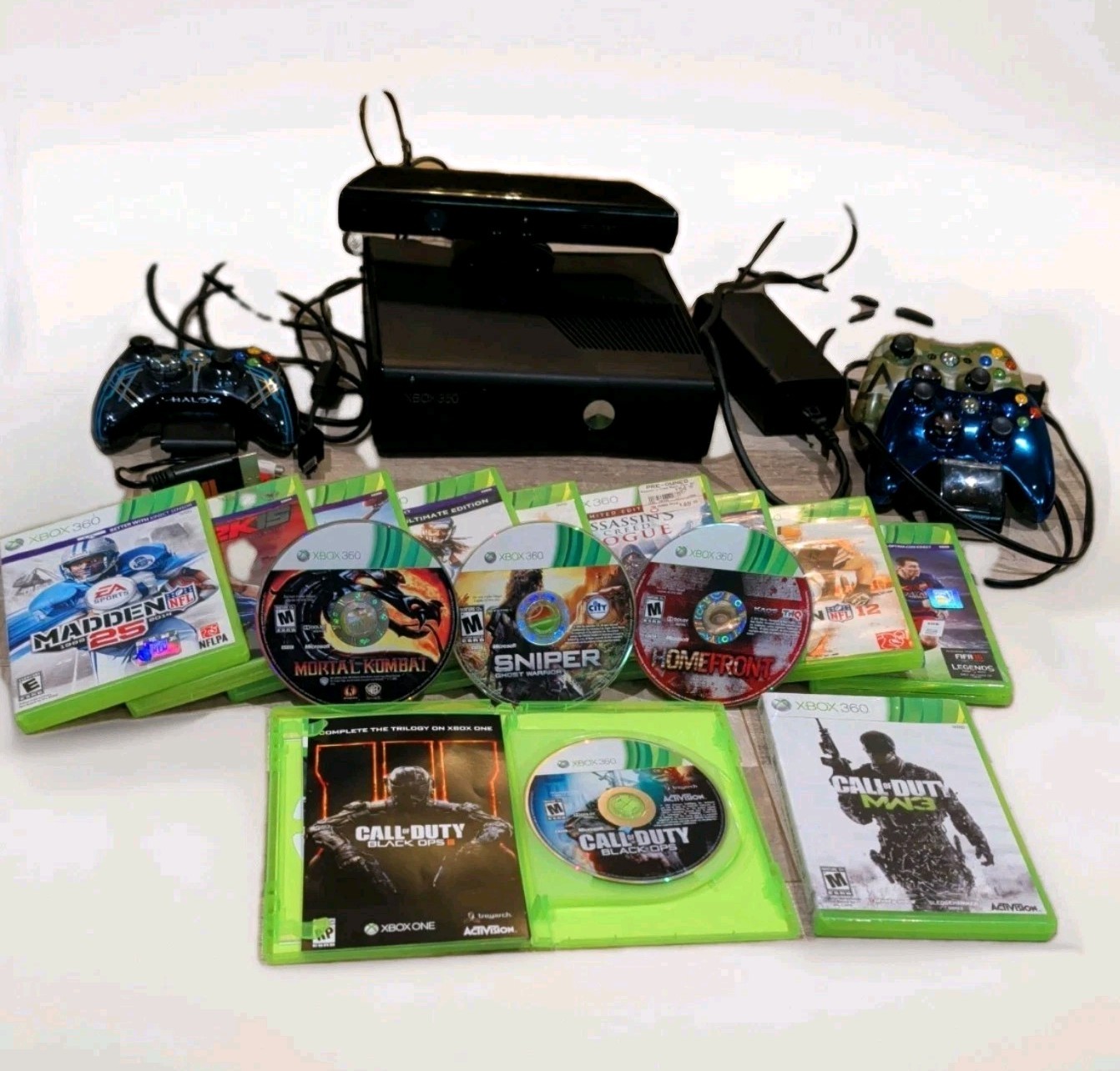 Microsoft Xbox 360 Slim Console Bundle With Halo 4 Special Edition Controller…
