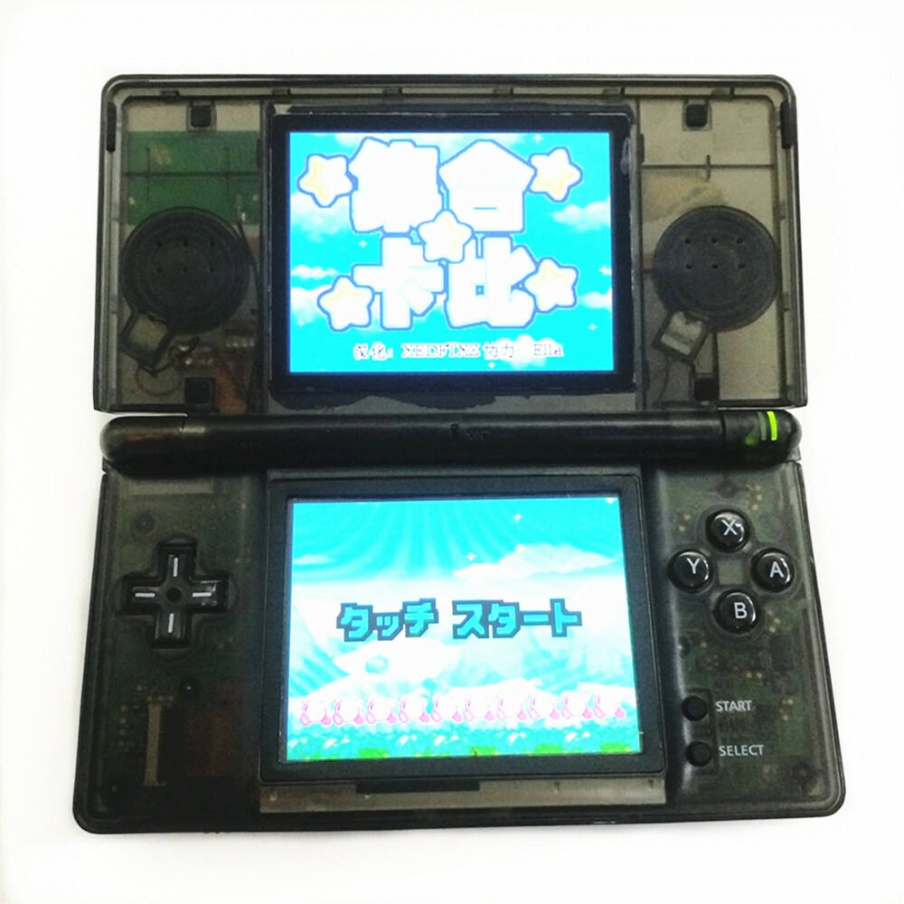 Clear Black Retrofit Nintendo DS Lite Game Console NDSL Video Game System