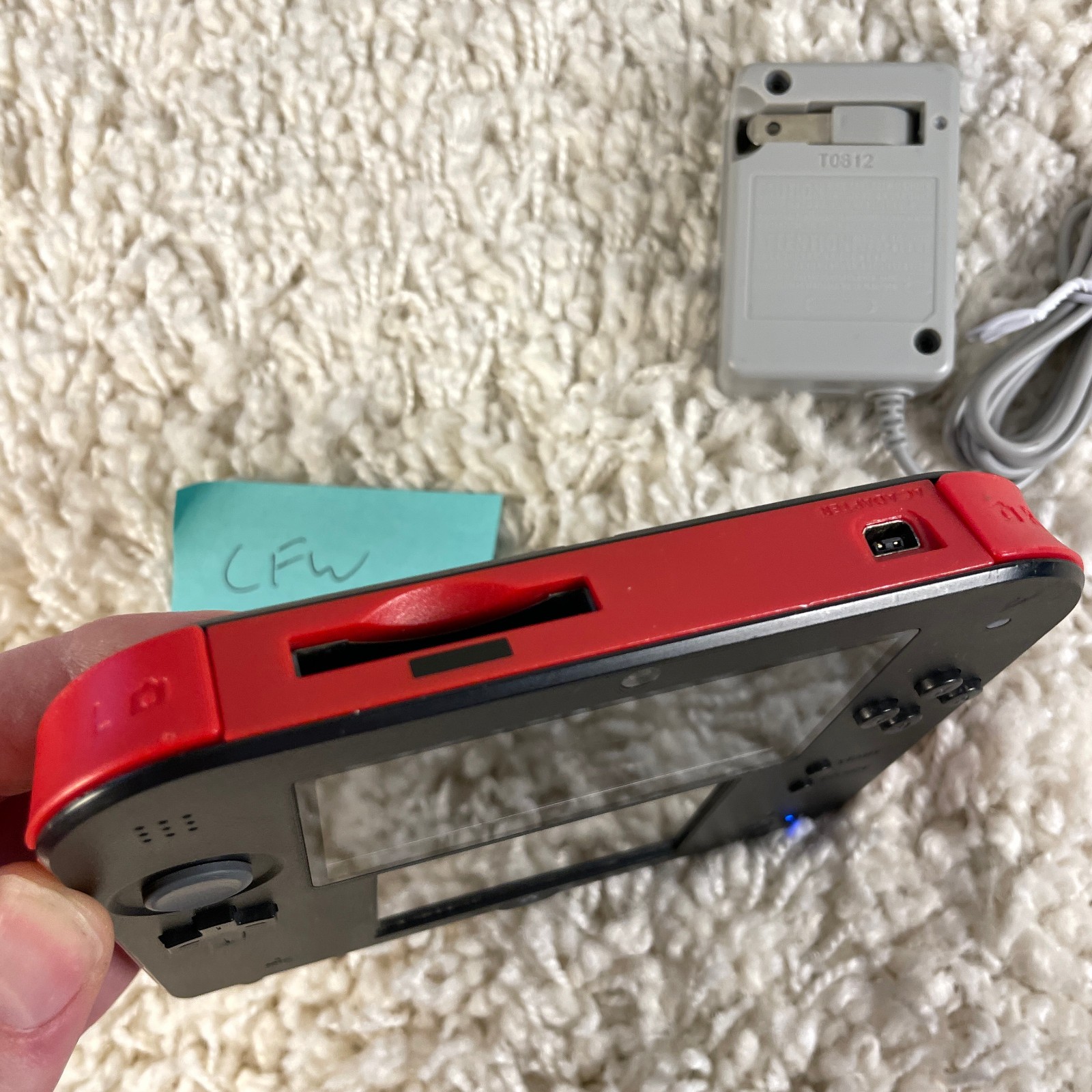 Nintendo 2DS Red Black Handheld Console System FTR-001 Tested