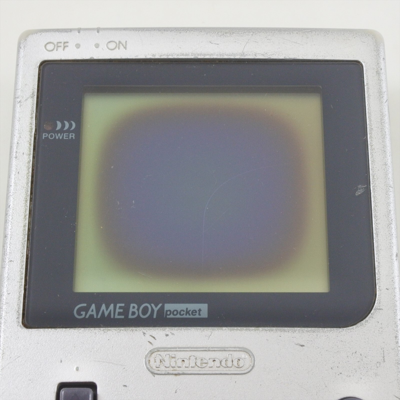 JUNK Gameboy Pocket Console SILVER MGB-001 Notworking NOcover Nintendo CHINA 826