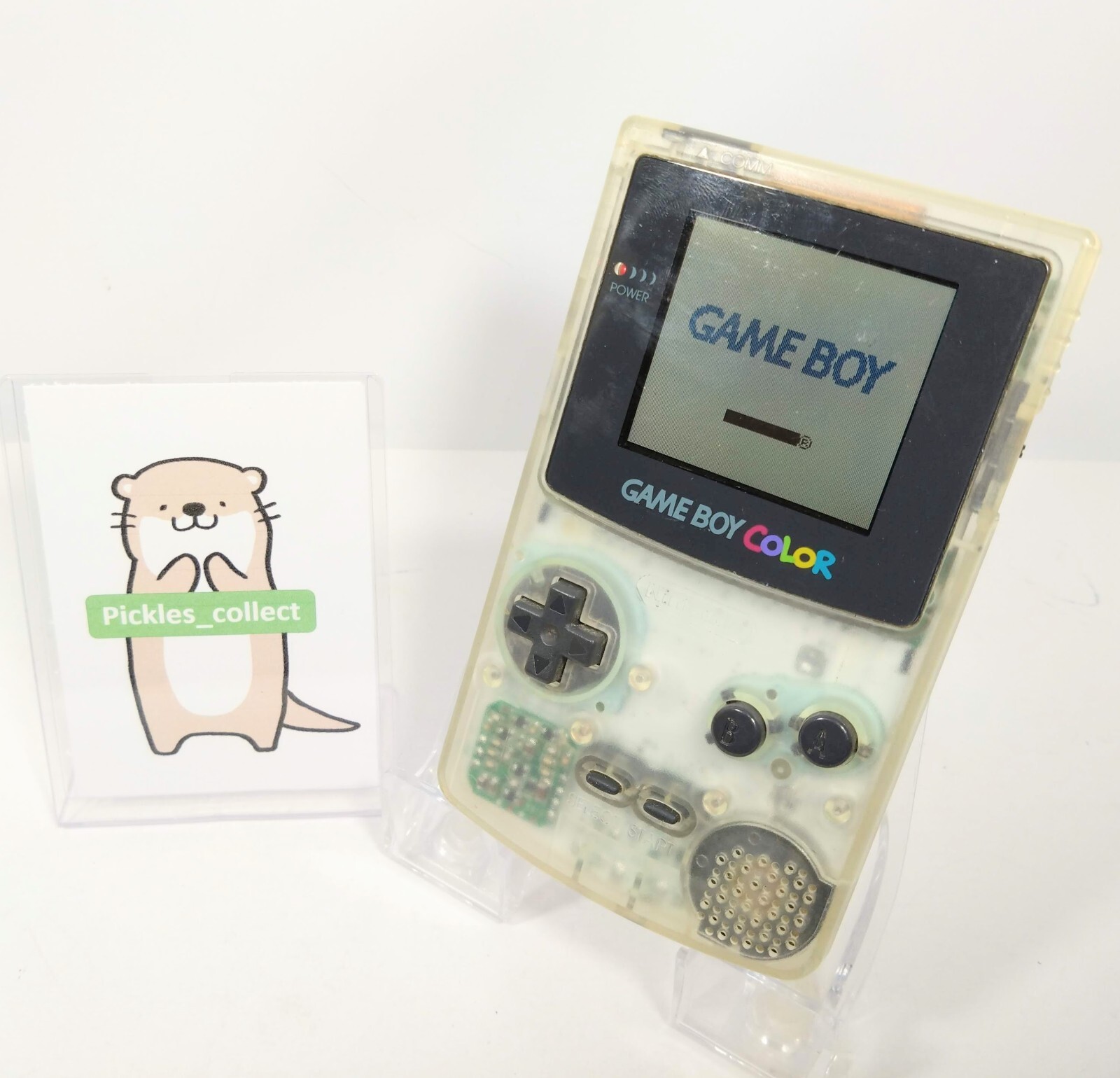 Nintendo CGB-001 Game Boy Color Clear Console only Tested GB GBC 0327H