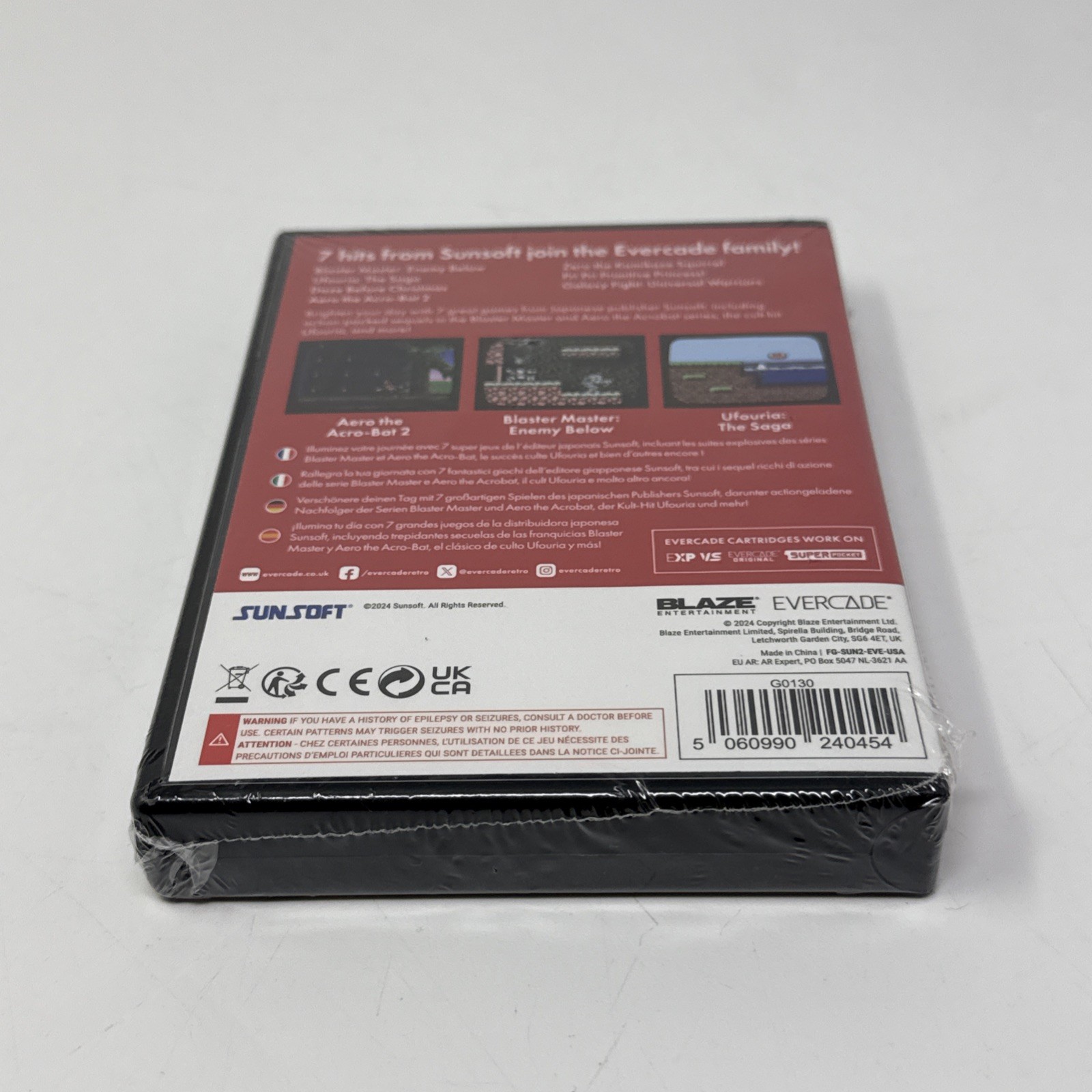 Evercade Sunsoft Collection 2 (#38) – Sealed New Cartridge