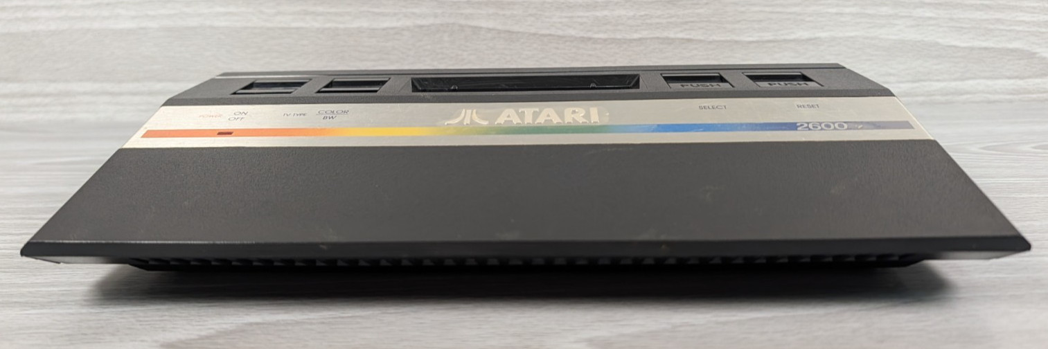 Atari 2600 Junior Console Bundle + 8 Games, Paddles, Joystick, Tested & Works