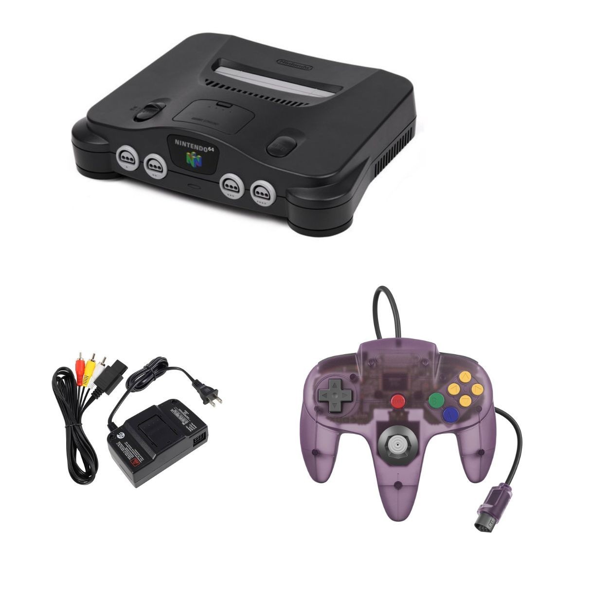 Nintendo 64 Console Bundle | Pick Controllers | Includes Cords + 1-Year Warranty