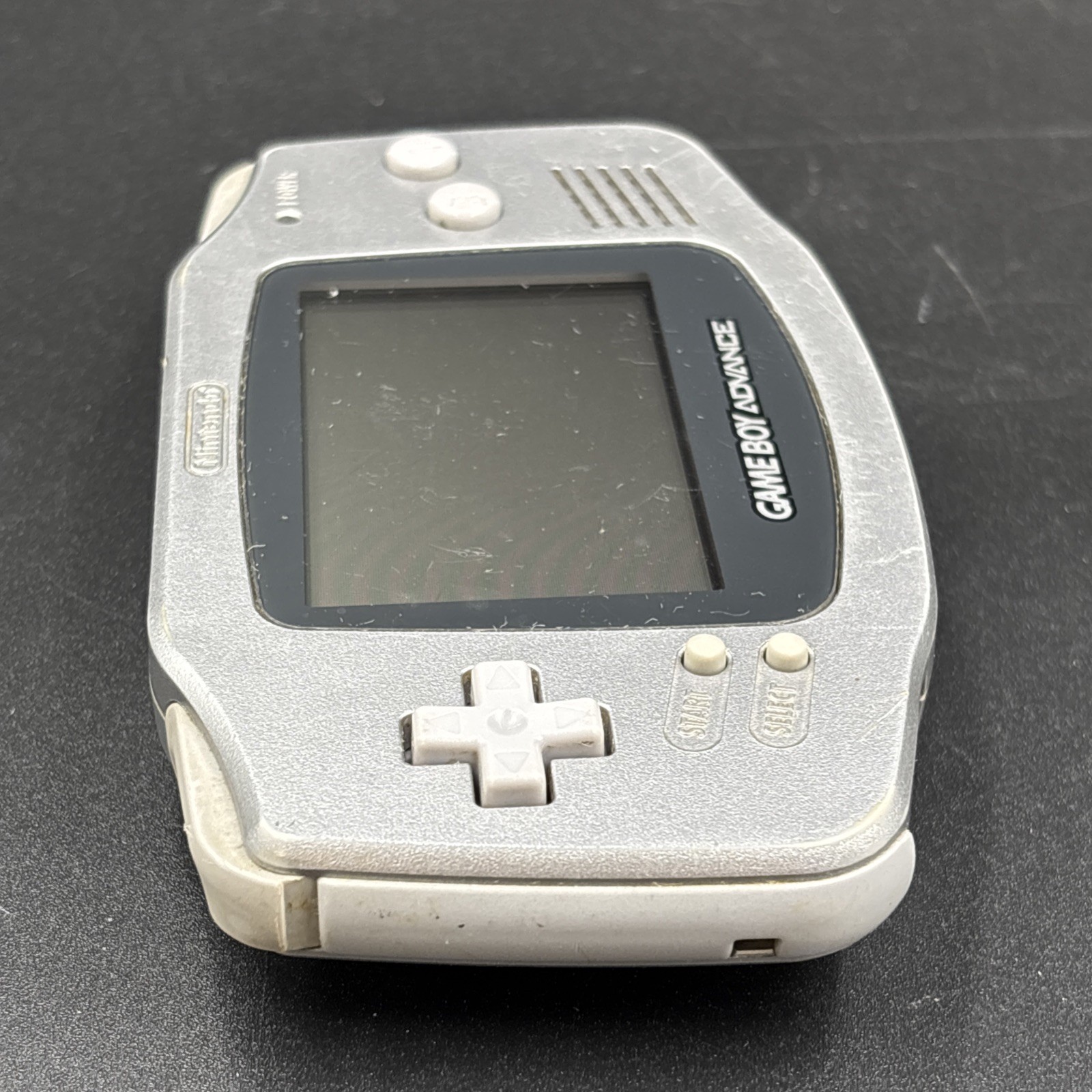 Nintendo Gameboy Advance GBA Platinum Silver Handheld Console AGB-001 Tested