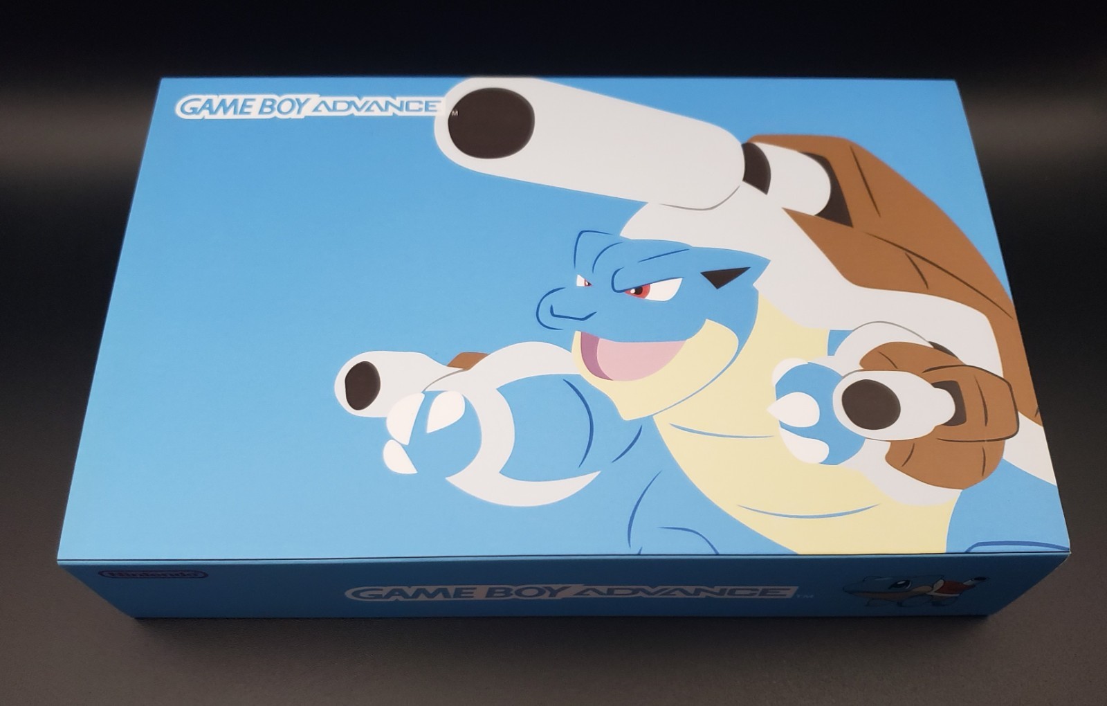 Blastoise Game Boy Advance Funnyplaying Backlit IPS Screen Pokemon Theme Blue