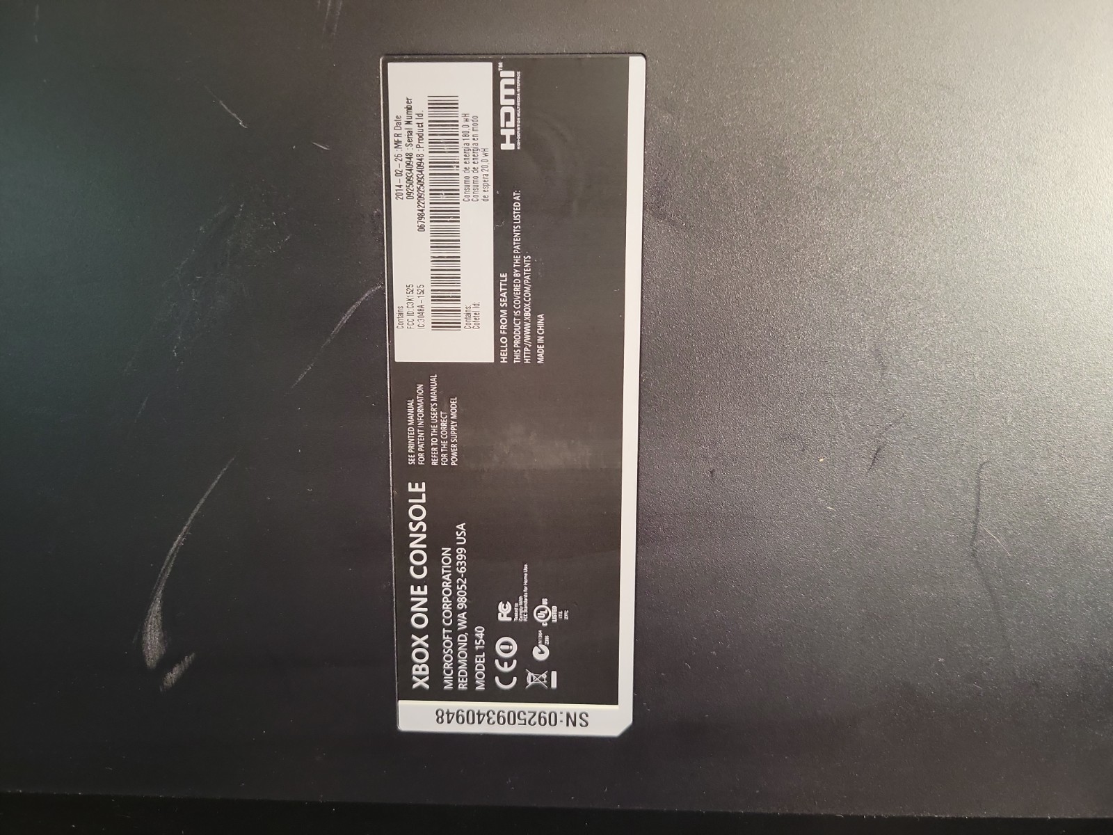 Xbox One 500GB Console Bundle – Controller – Power & HDMI Cord – Tested