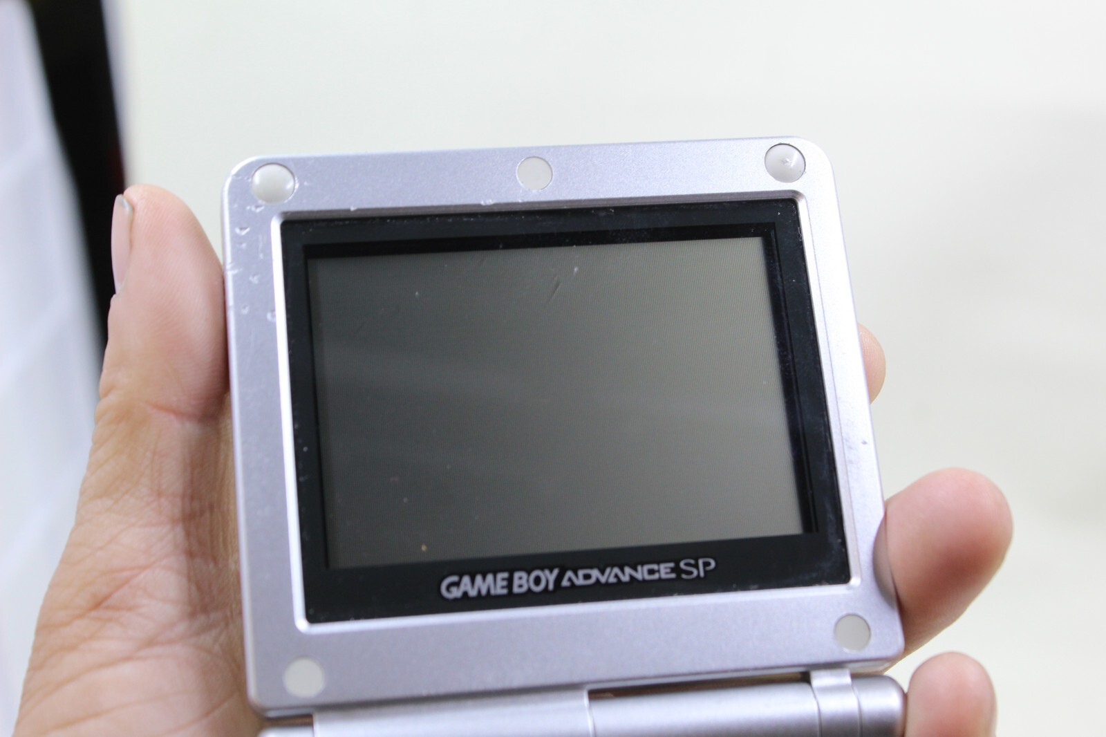 Nintendo Game Boy Advance SP Handheld System AGS-001 – Silver 2 Games no charger