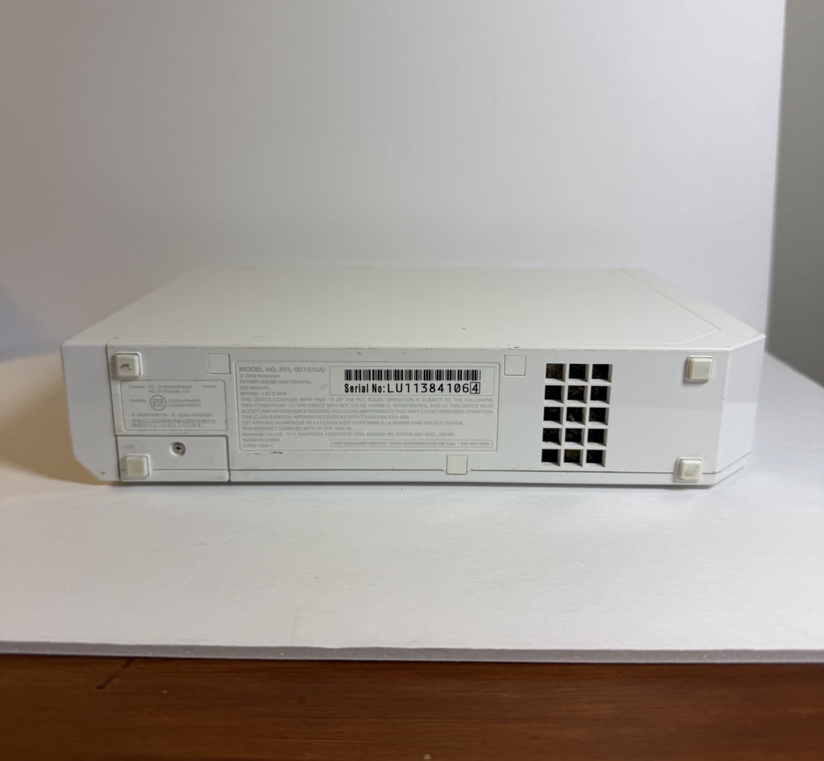 Nintendo Wii Replacement Gamecube Compatible RVL-001 Tested Works Console ONLY