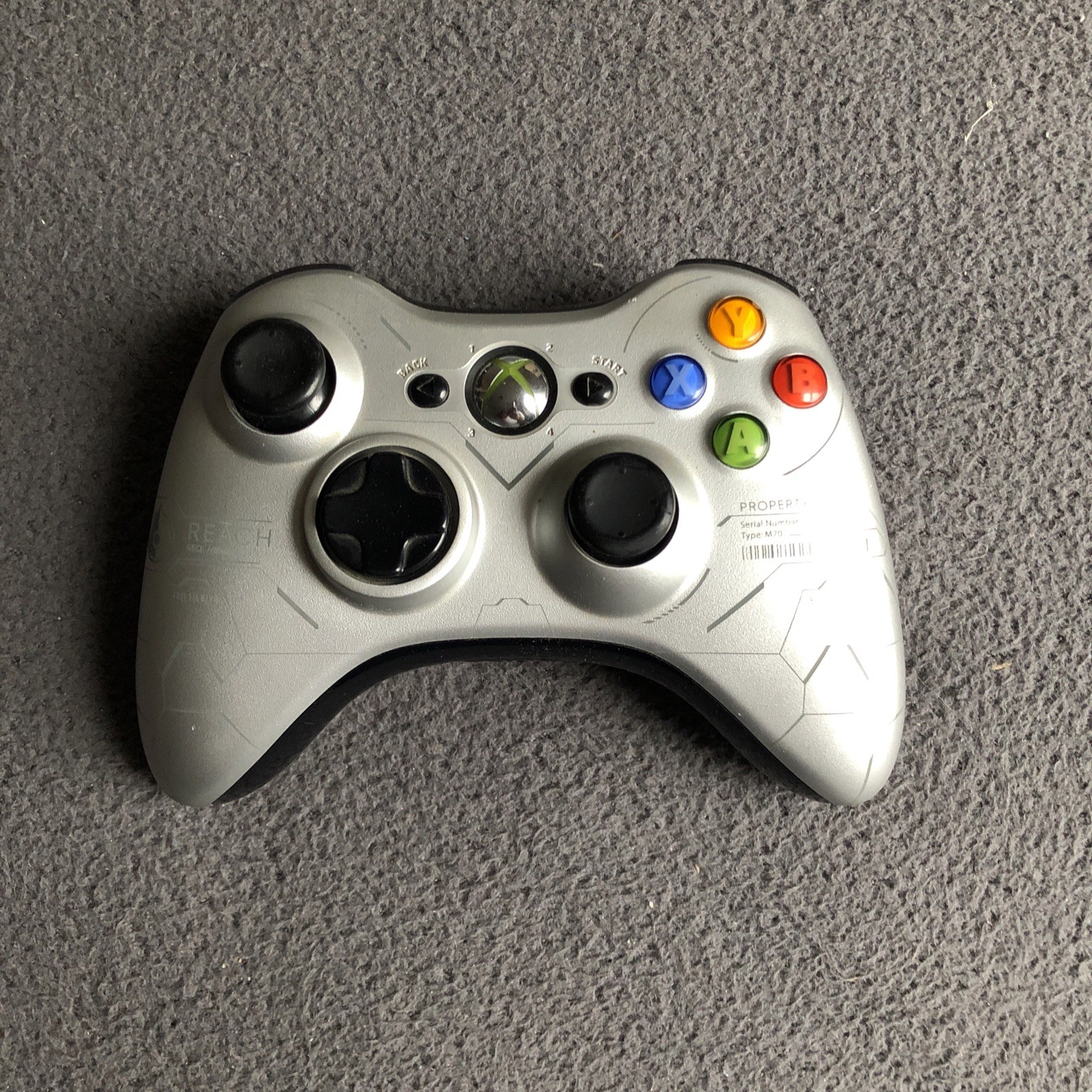 Xbox 360 Slim Console Chrome Trim 250GB Metro V1 Dash w/ Halo Controller – WORKS