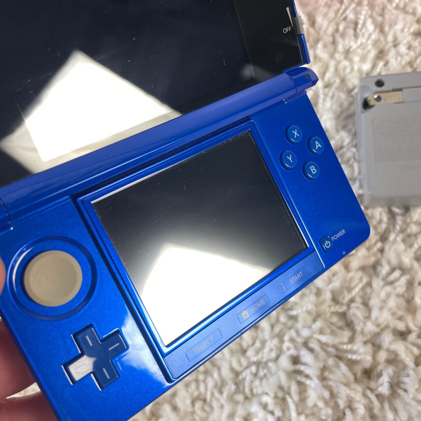 Nintendo 3DS Cobalt Blue Luigi Edition Handheld Handheld Console CTR-001 Tested