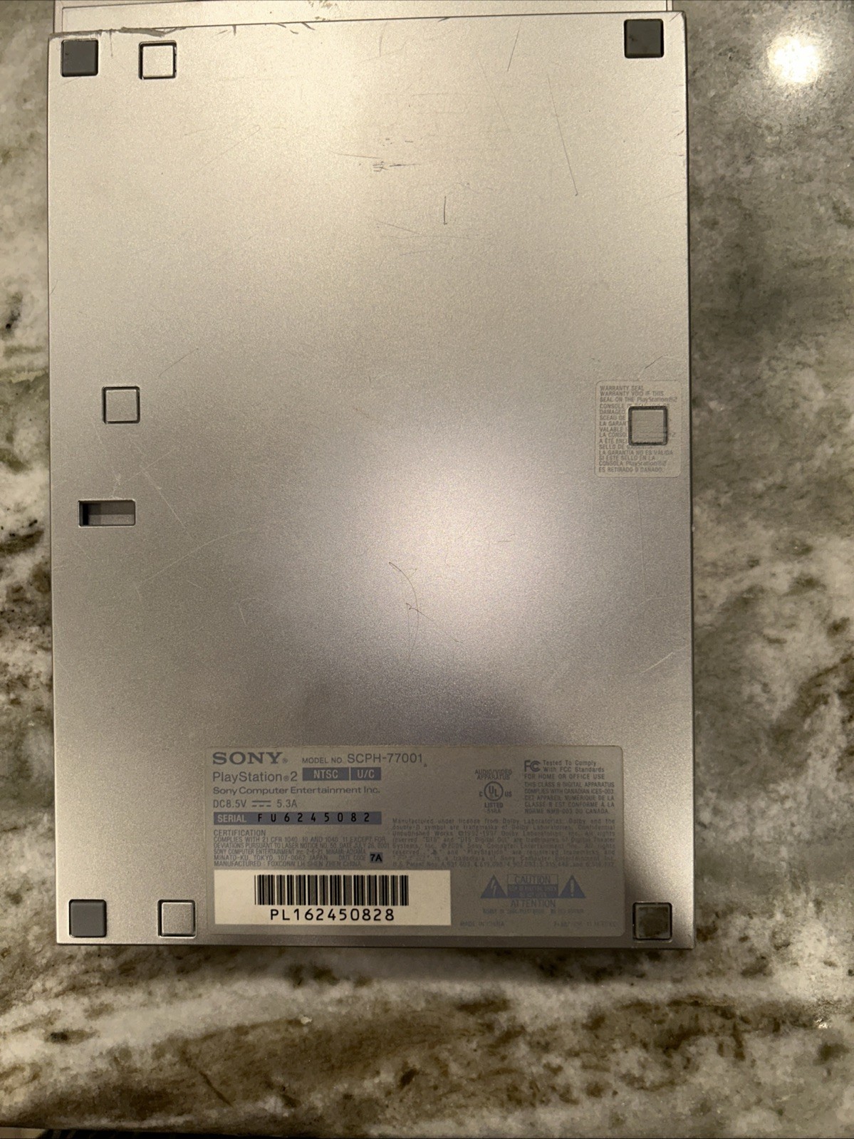 Sony PlayStation 2 PS2 Slim Bundel Silver Condole SCPH-77001 SEE PHOTOS