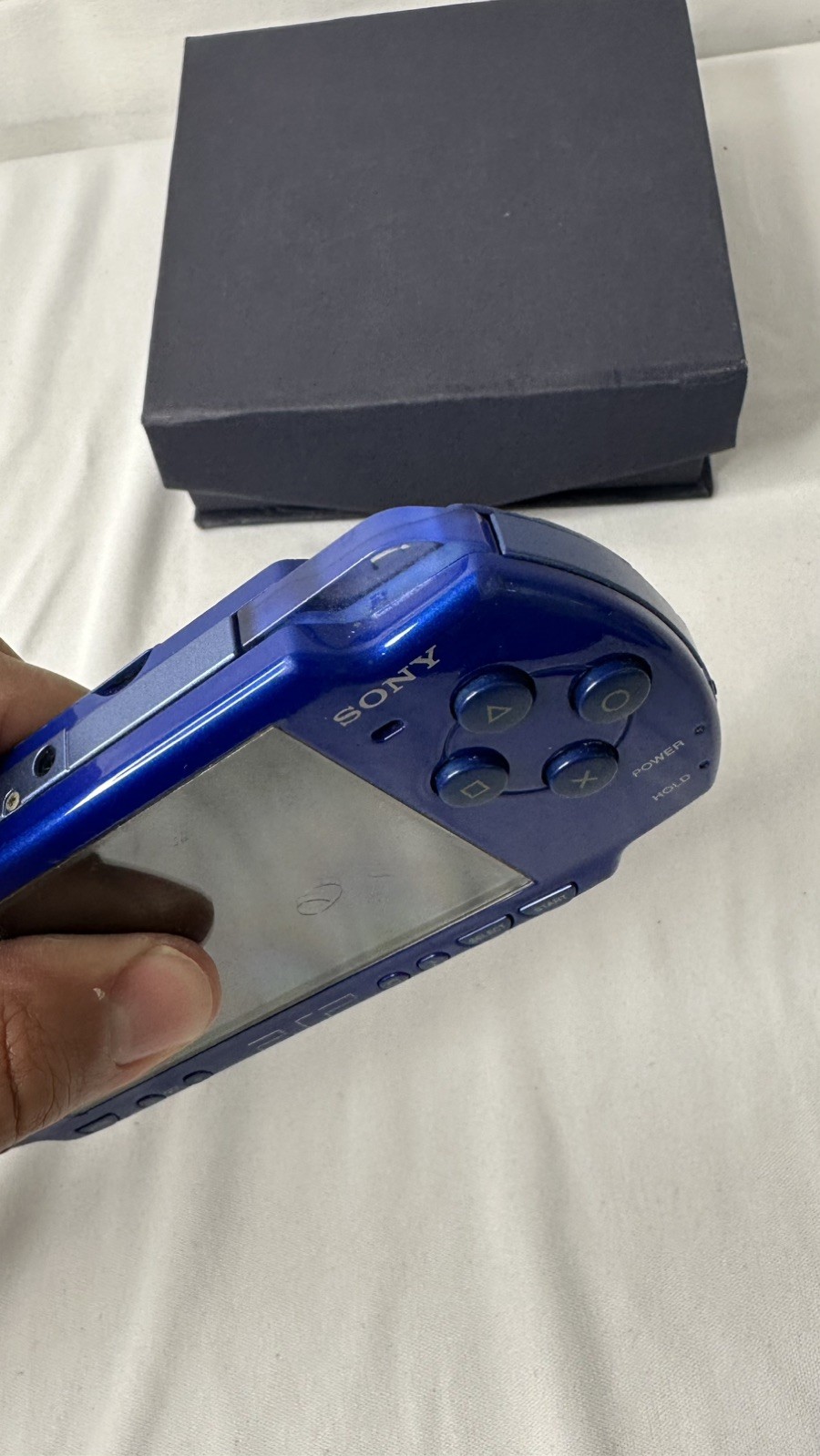 PSP-2001 Blue Playstation Portable Console FOR PARTS ‼️
