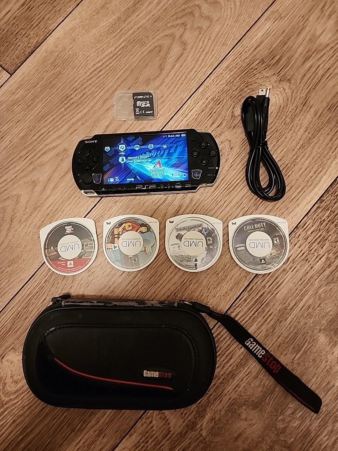 Sony PlayStation Portable PSP 3001 Black + GTA Vice City / China Town Games …