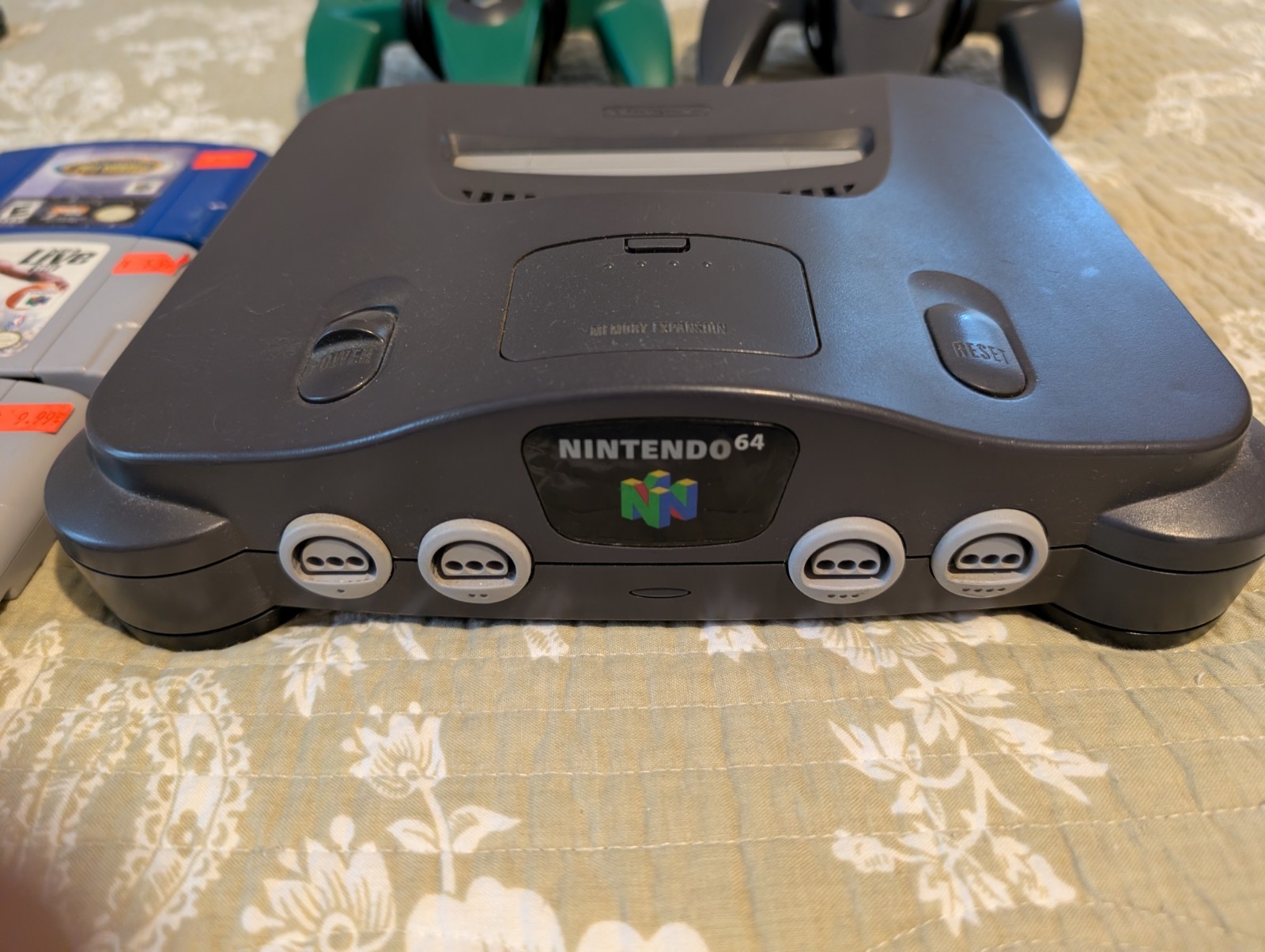 Nintendo 64 with Games, Two Controllers and Hookups Tested Working