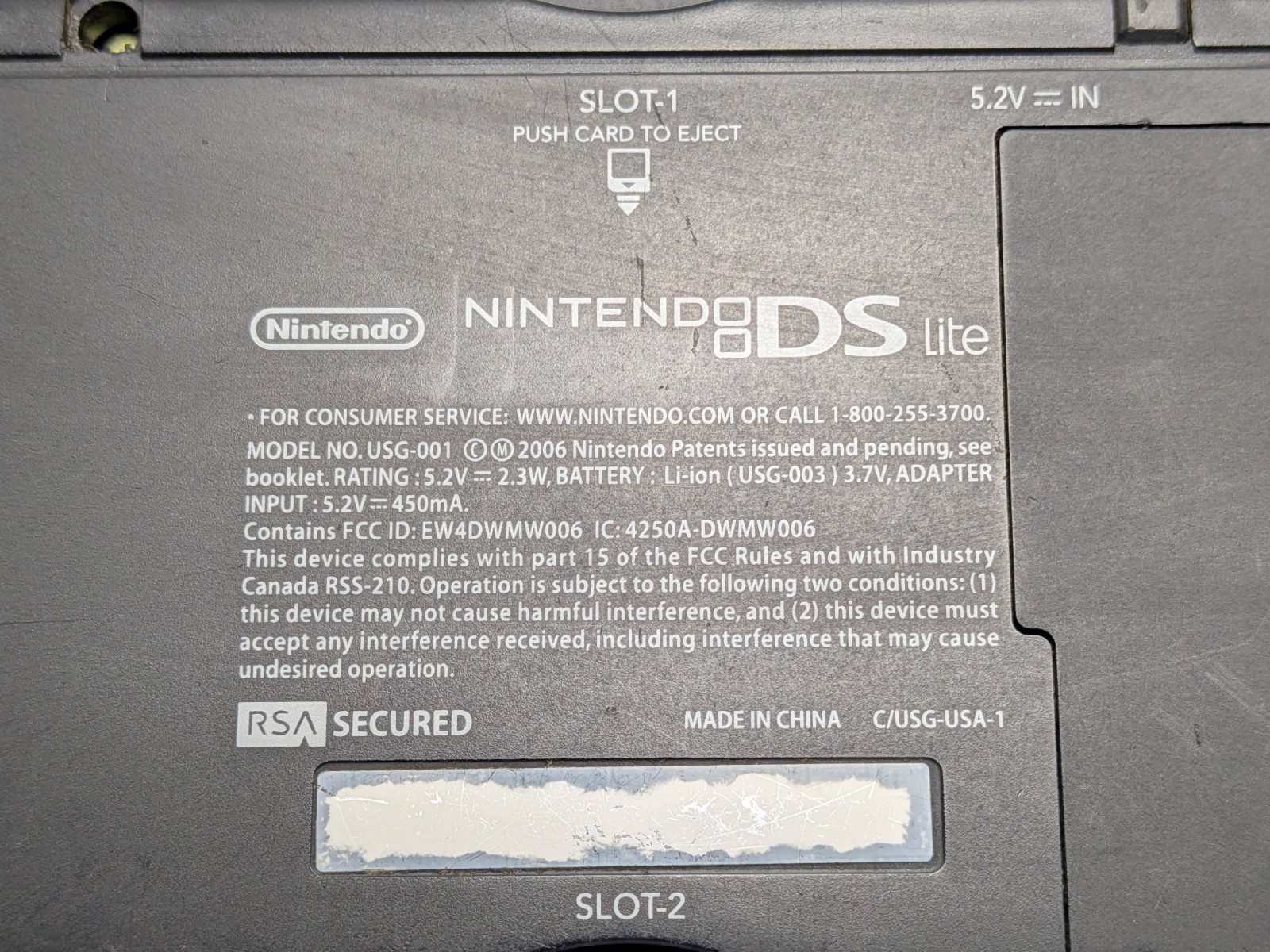 Nintendo DS Lite Handheld Console Blue USG-001 1 Game, Charger Included