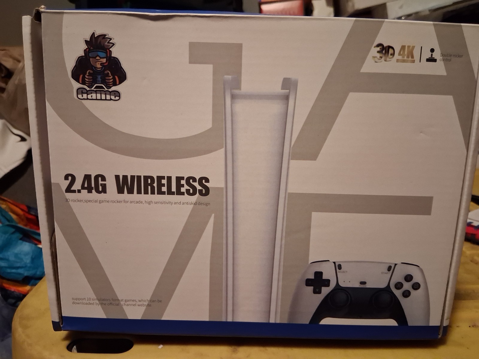 Game 2.4G Wireless Home Console Double Handheld 3D Rocker 4K UHD HDMI USB-A