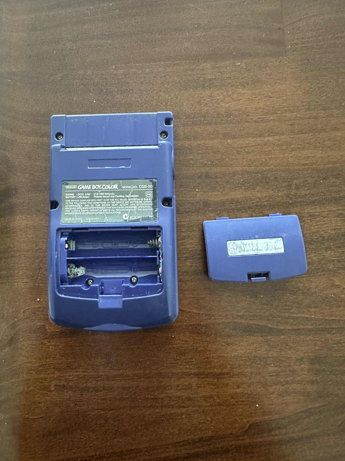 Nintendo Game Boy Color Console Purple Tested Working