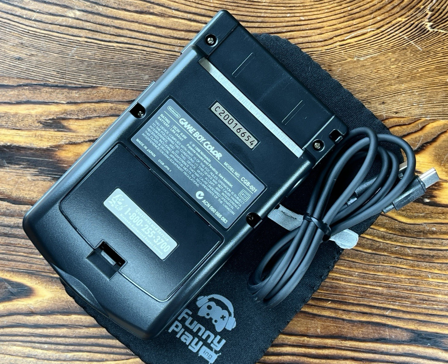 Black 💎 FPGBC Gameboy Color GBC Funnyplaying IPS Screen USB-C Rechargeable