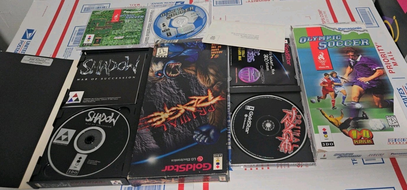 5 3DO Games Including Captain Quazar, Primal Rage, Brainerd 13 Read Listing!