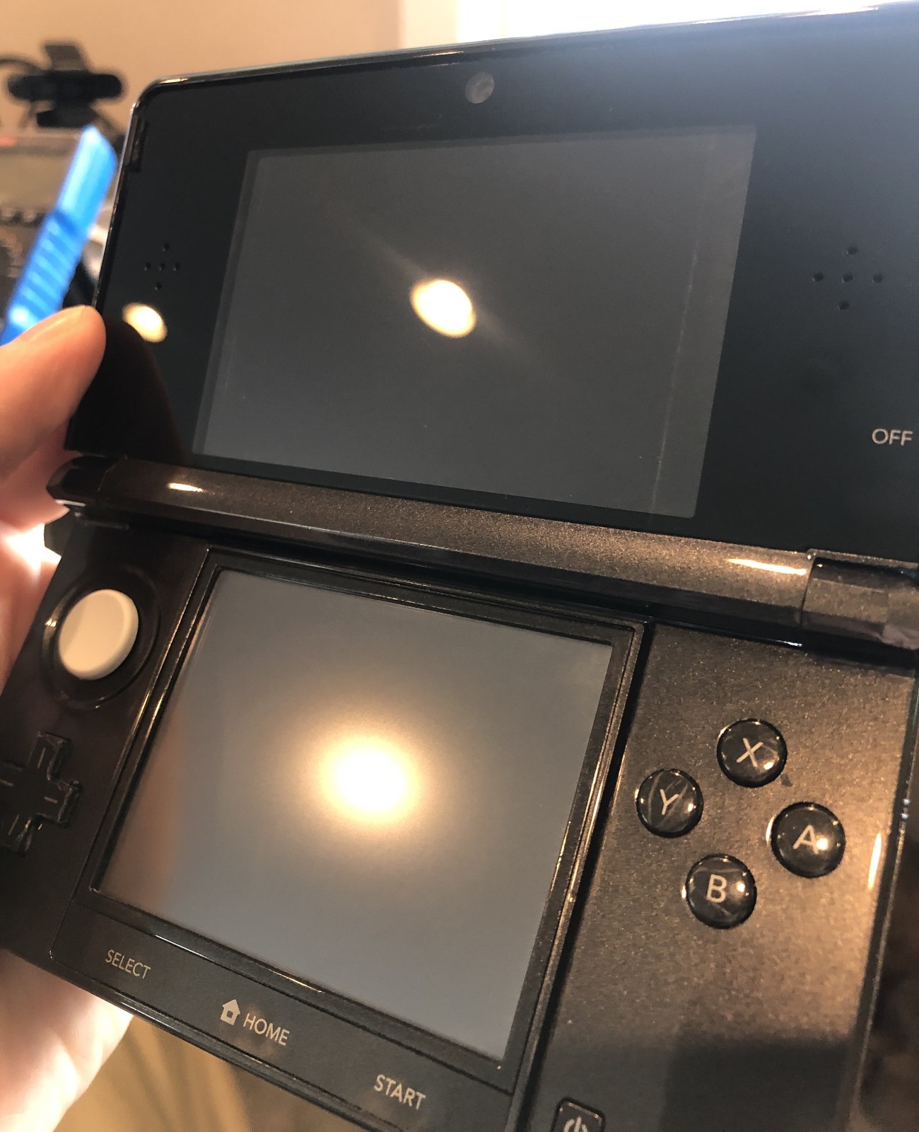 Nintendo 3DS Cosmo Black CTR-001 Console –New Charger/TouchScreen/Pad/Battery