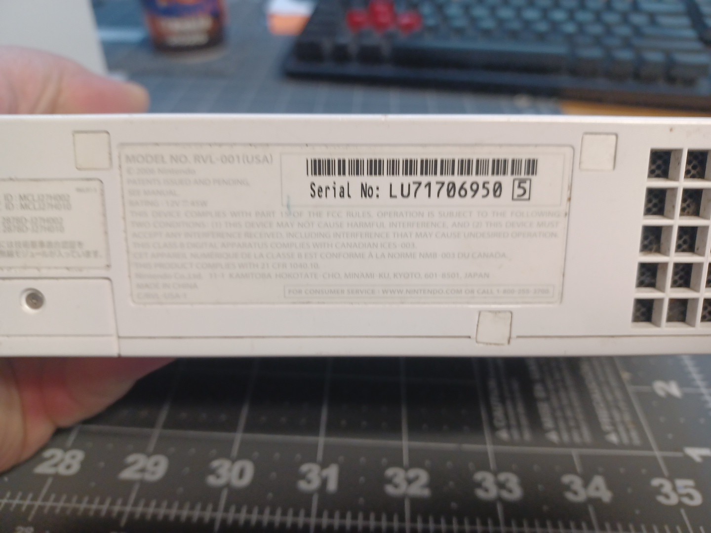 Nintendo Wii Model RVL-001 512 MB- Non Working Disc- Read Description…
