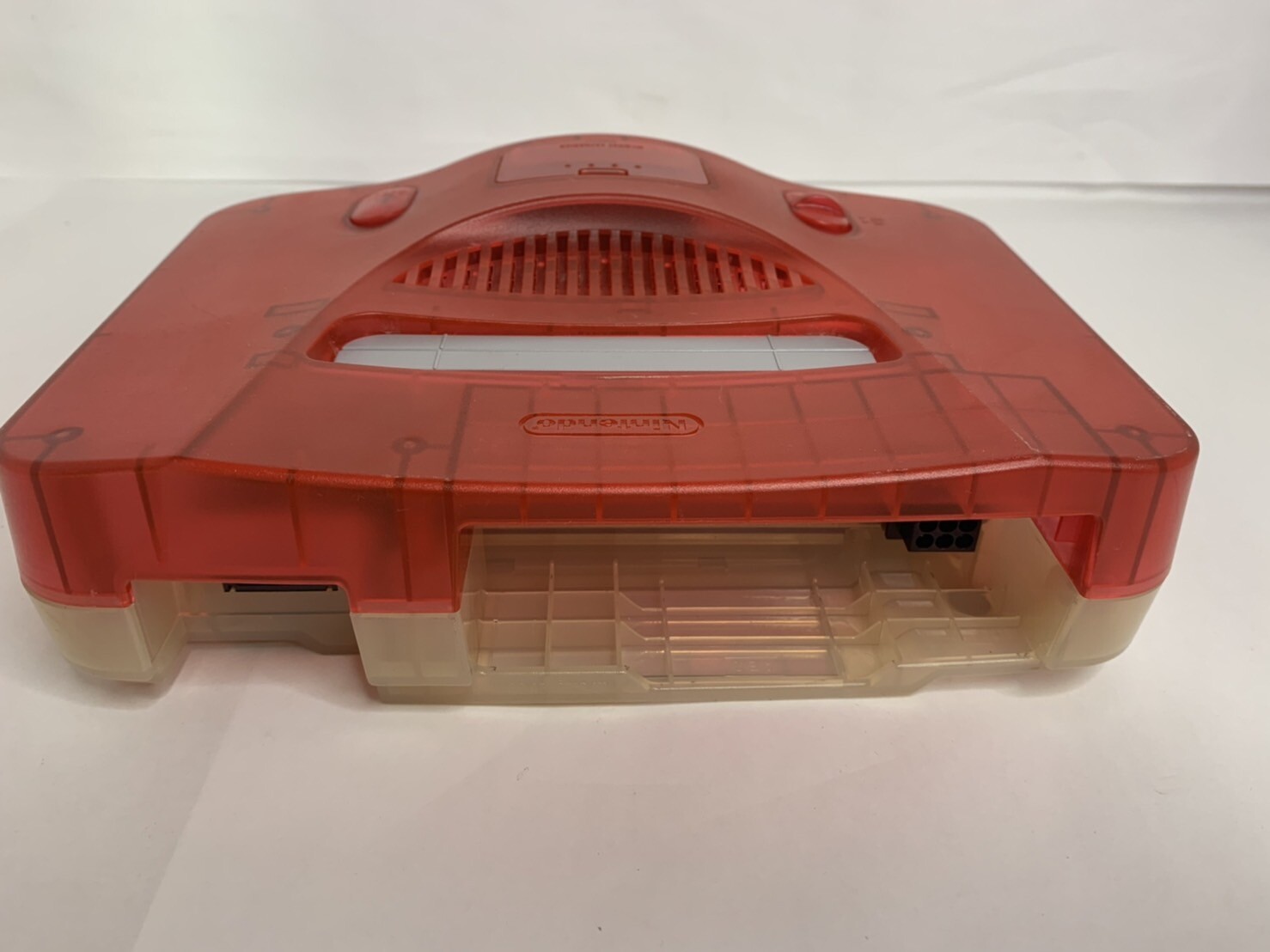 Nintendo 64 N64 Console Clear Red 2 Set Controller Region Free Tested / Working