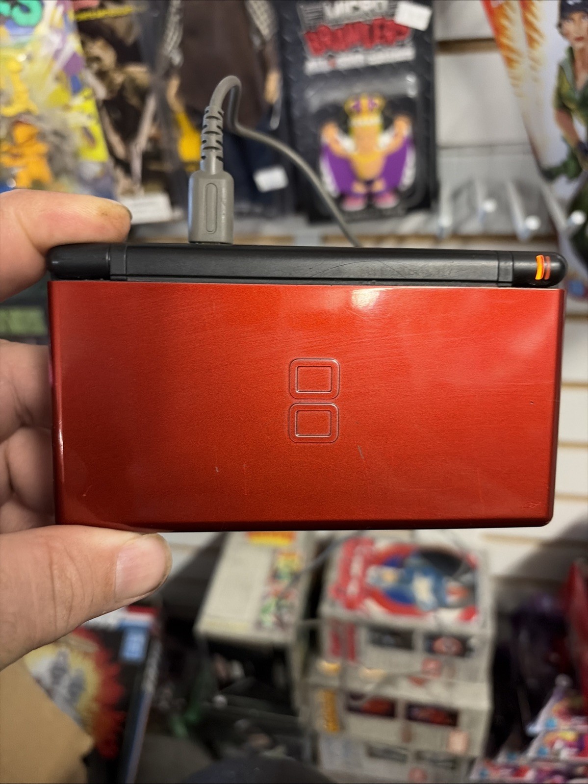 Nintendo DS Lite Handheld Crimson Red w/ stylus – Fully Tested / Working