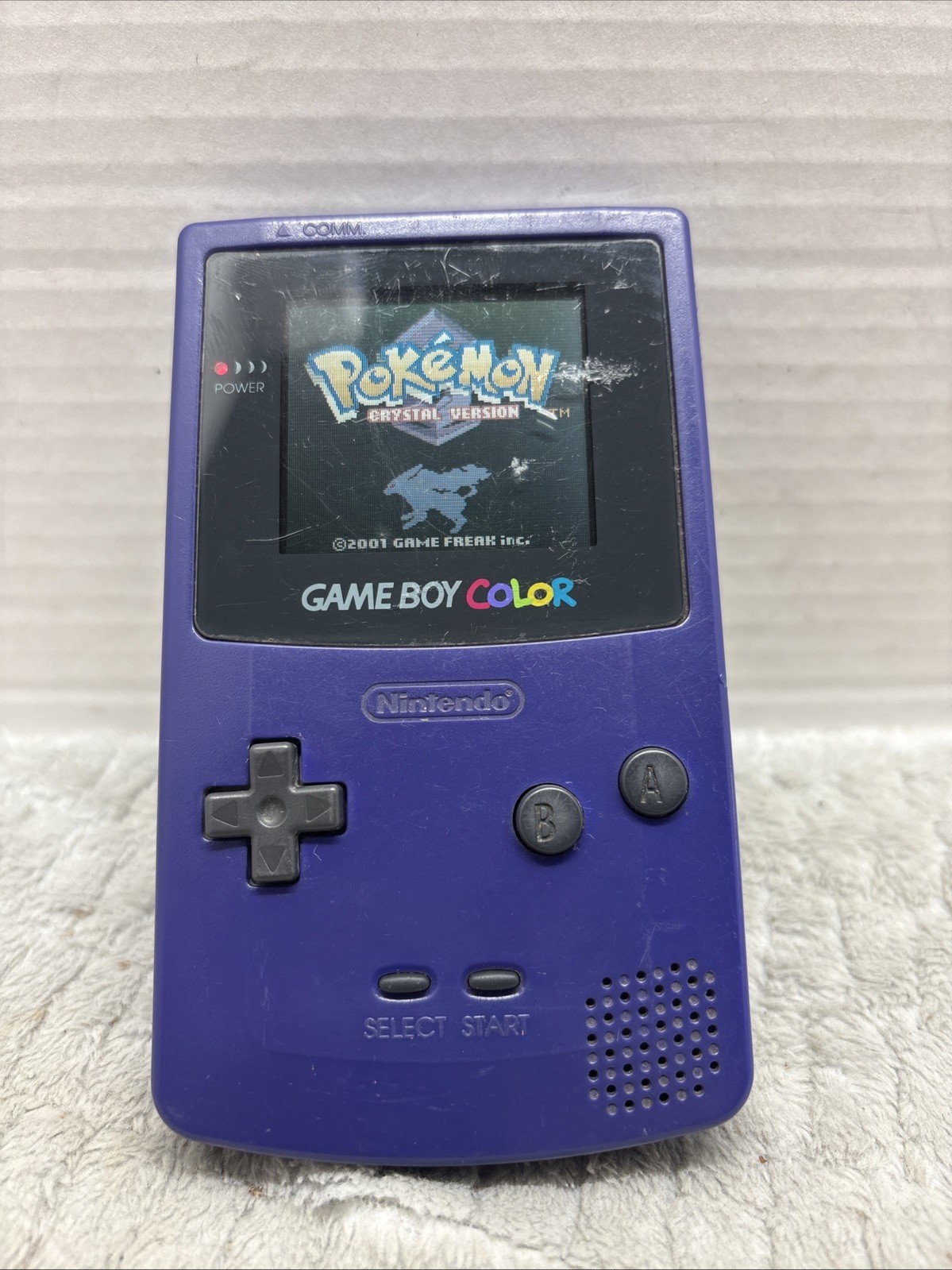Nintendo CGB-001 GameBoy Color Handheld Gaming Console – Purple – NO BATT COVER