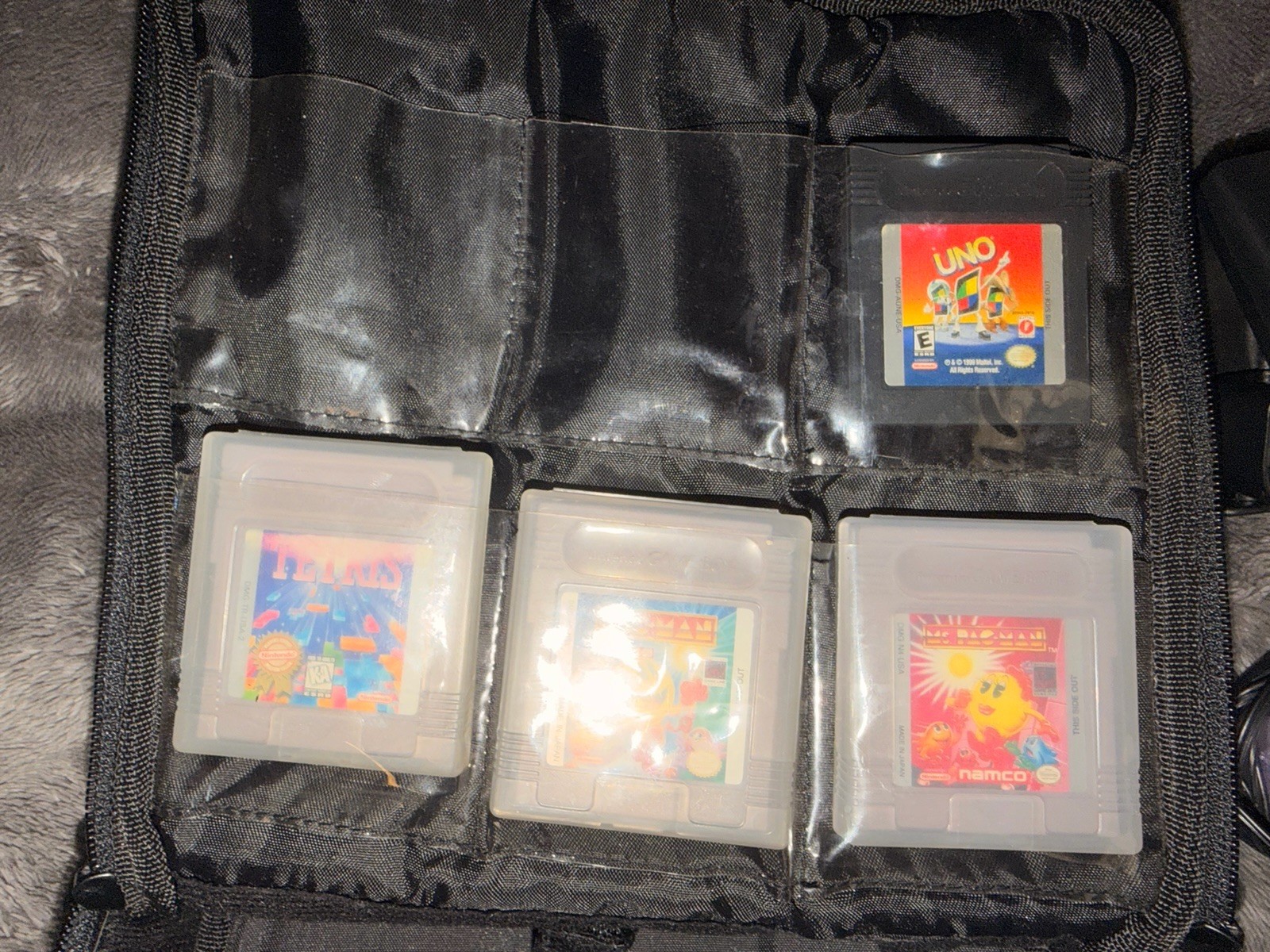 Nintendo Game Boy Color Bundle Atomic Purple 4 Games Charger Case Tested