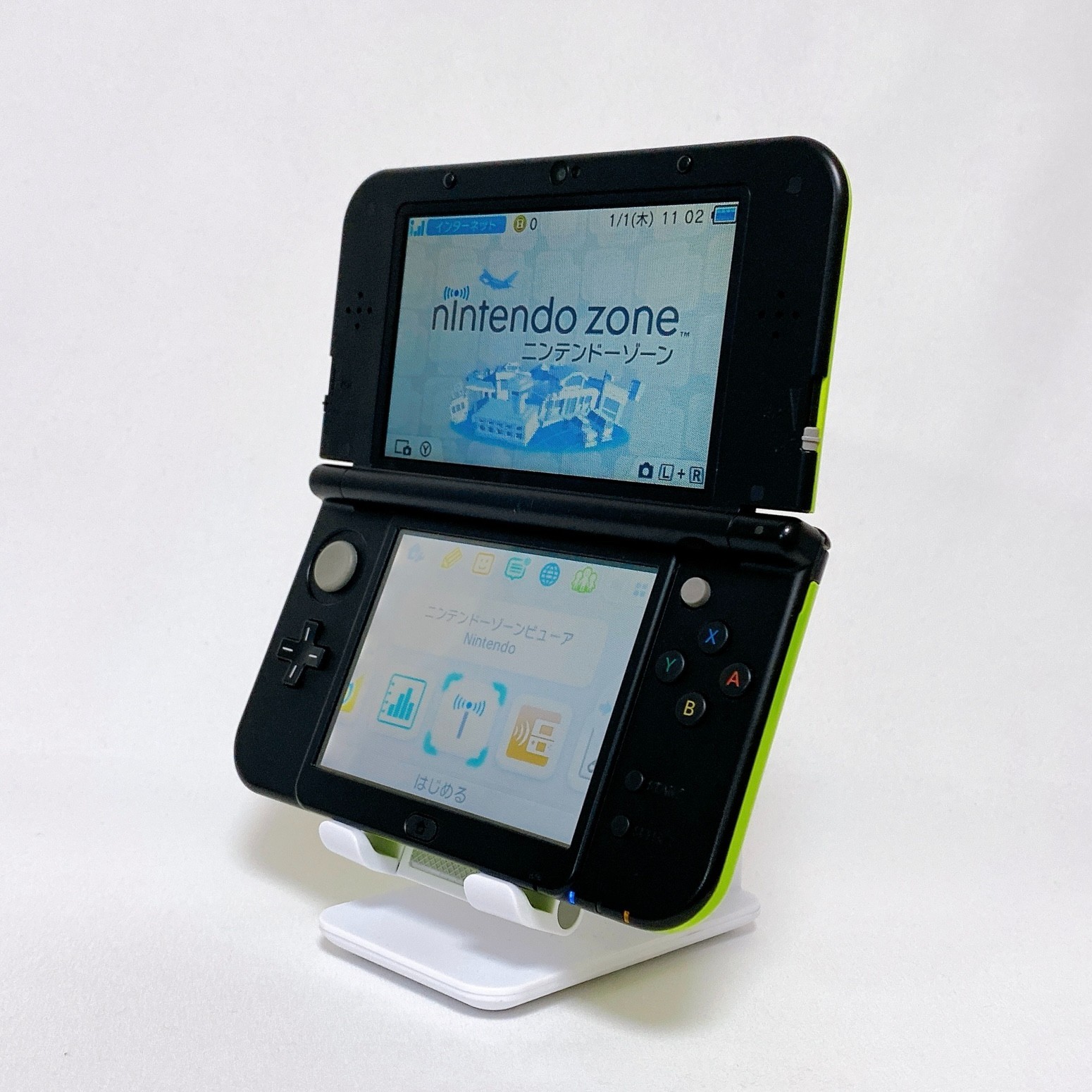 【Top IPS】New Nintendo 3DS XL LL Lime Black Console Japan Tested Working Rank S